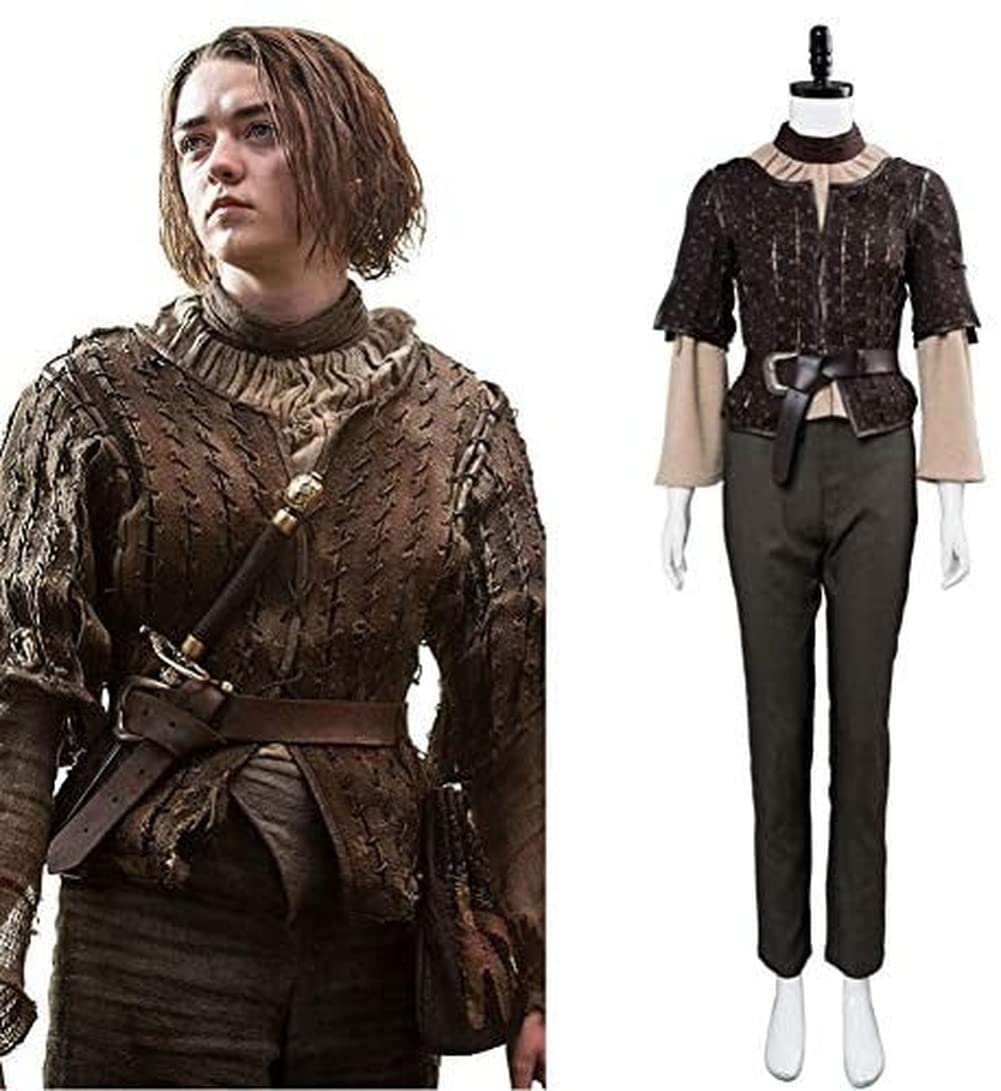 Arya Stark Cosplay Costume Full Set - Game of Thrones Outfit for Halloween, Carnival, Conventions & Roleplay | Premium Quality Medieval Fantasy Dress