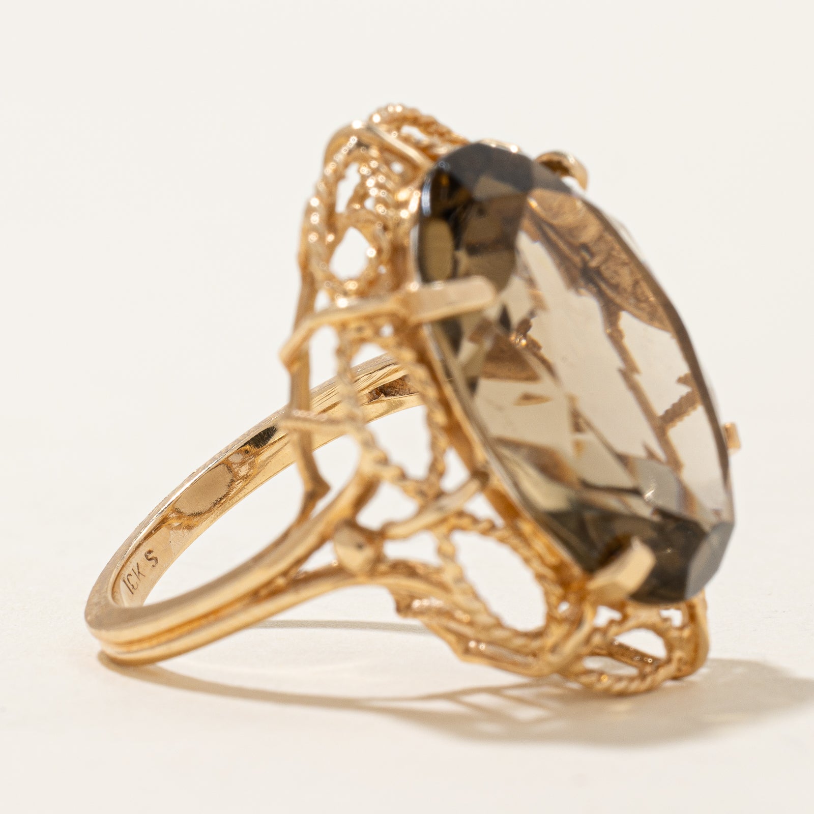 16.00ct Citrine Cocktail Ring for Women - Size 6 | Elegant Statement Jewelry for Parties, Weddings & Special Occasions