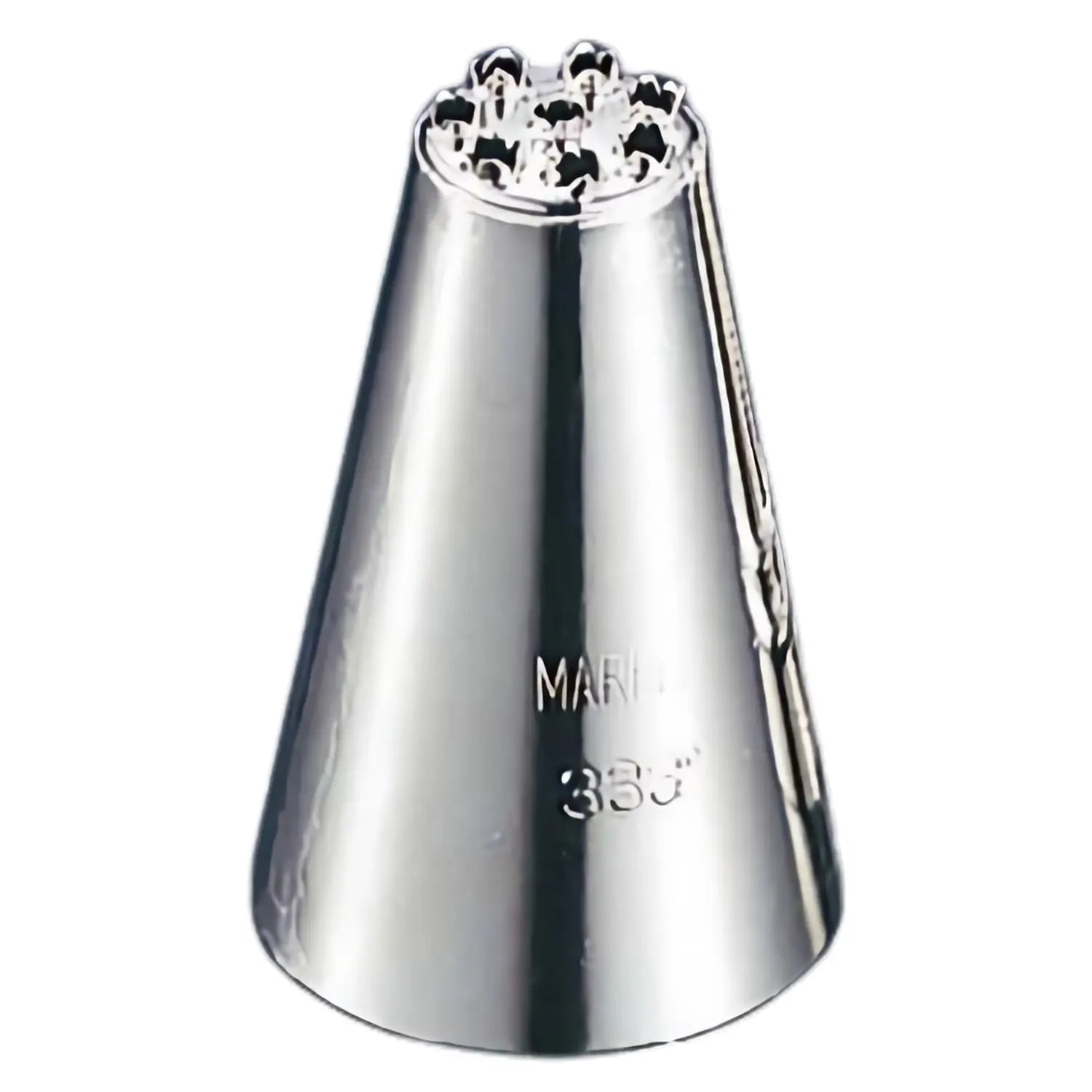 EBM Brass Piping Tip for Cake Decorating - Professional Grade Pastry Nozzle for Icing, Frosting & Dessert Making - Perfect for Wedding Cakes, Cupcakes & Cookie Designs