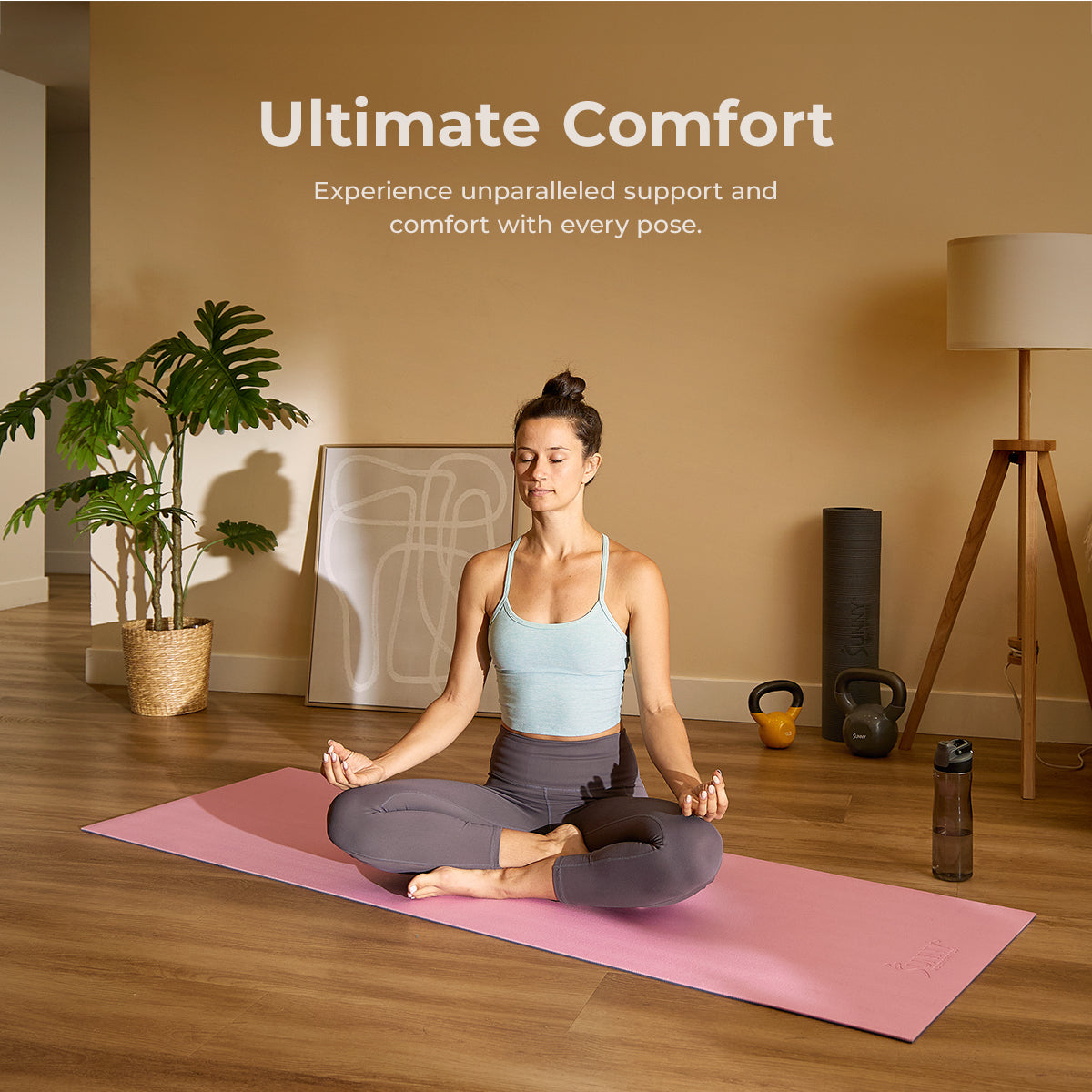 Non-Slip Dual Color Exercise Yoga Mat for Home & Studio Workouts - Extra Thick & Eco-Friendly for Pilates, Stretching & Meditation