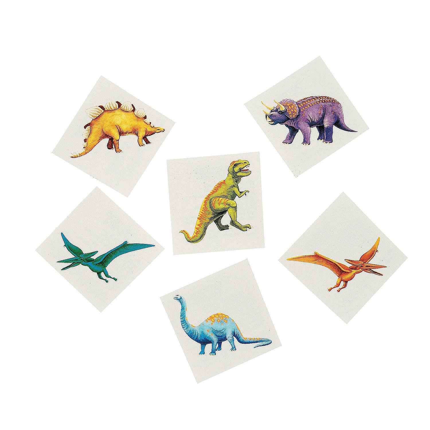 Cool Dinosaur Temporary Tattoos - 72 Pieces for Kids & VBS Decor