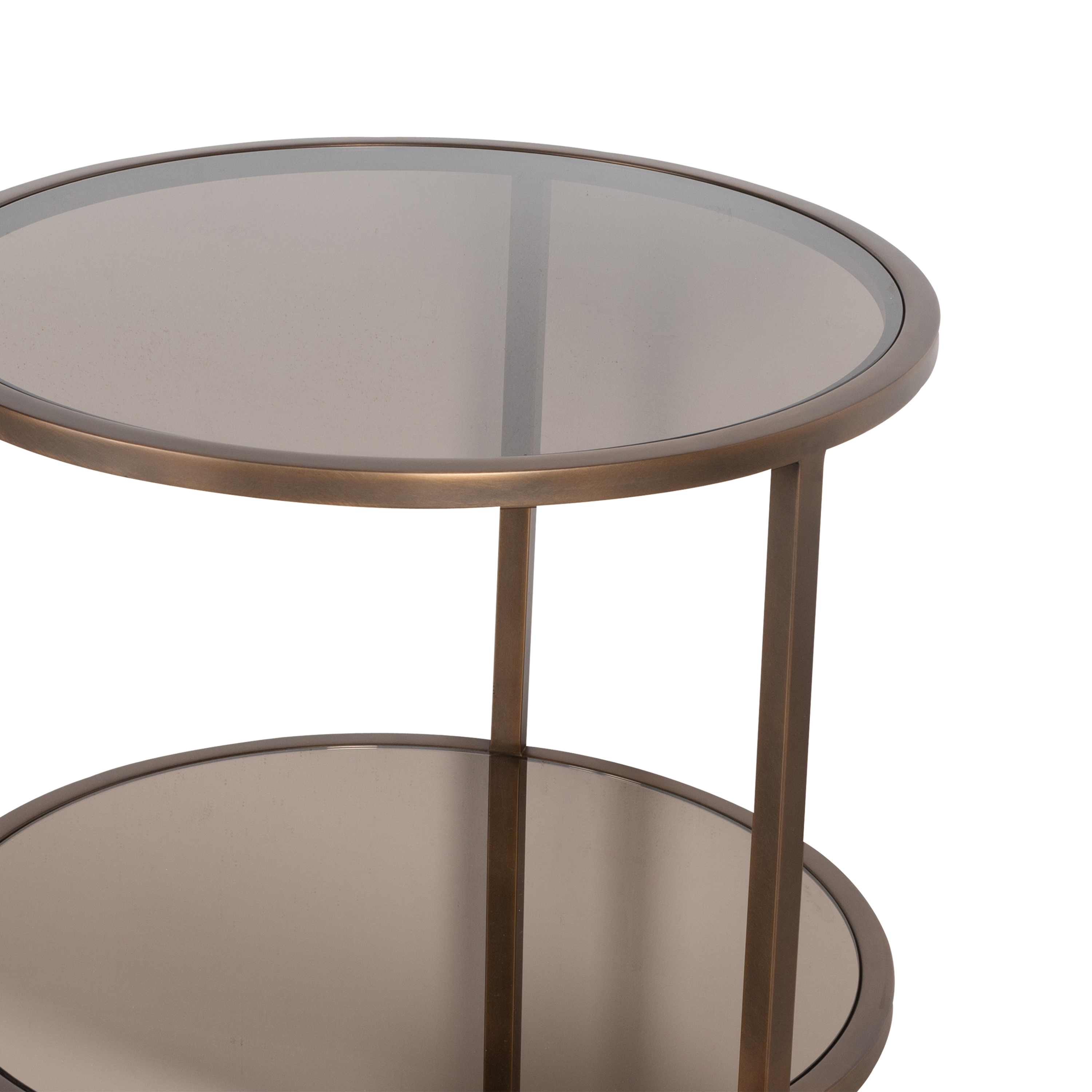 Sandro Modern Round Side Table - Small Accent Table for Living Room, Bedroom, or Office - Perfect for Coffee, Books, and Decor