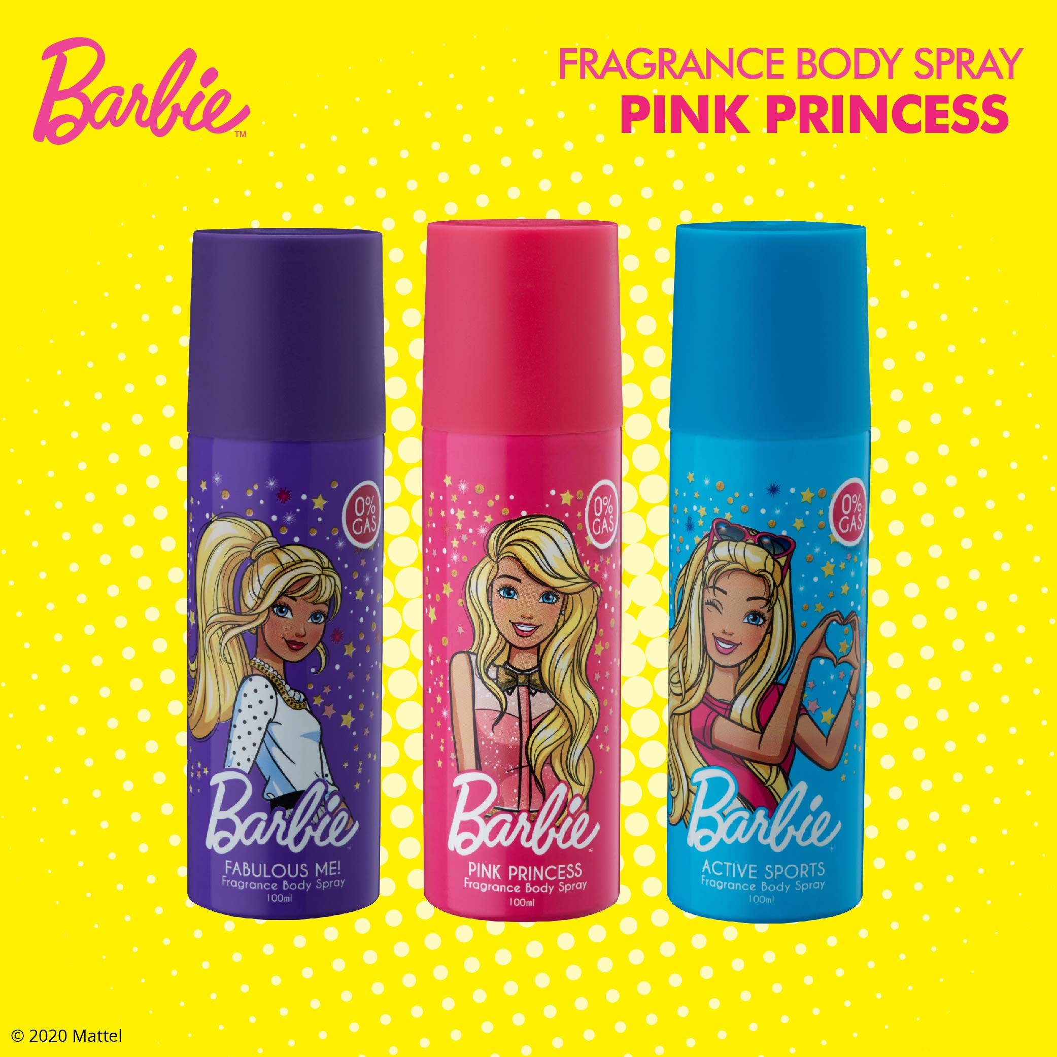 Barbie Princess Body Spray Fragrance for Women - 100ml Floral Pink Perfume for Girls, Teens & Adults | Daily Use, Parties & Special Occasions