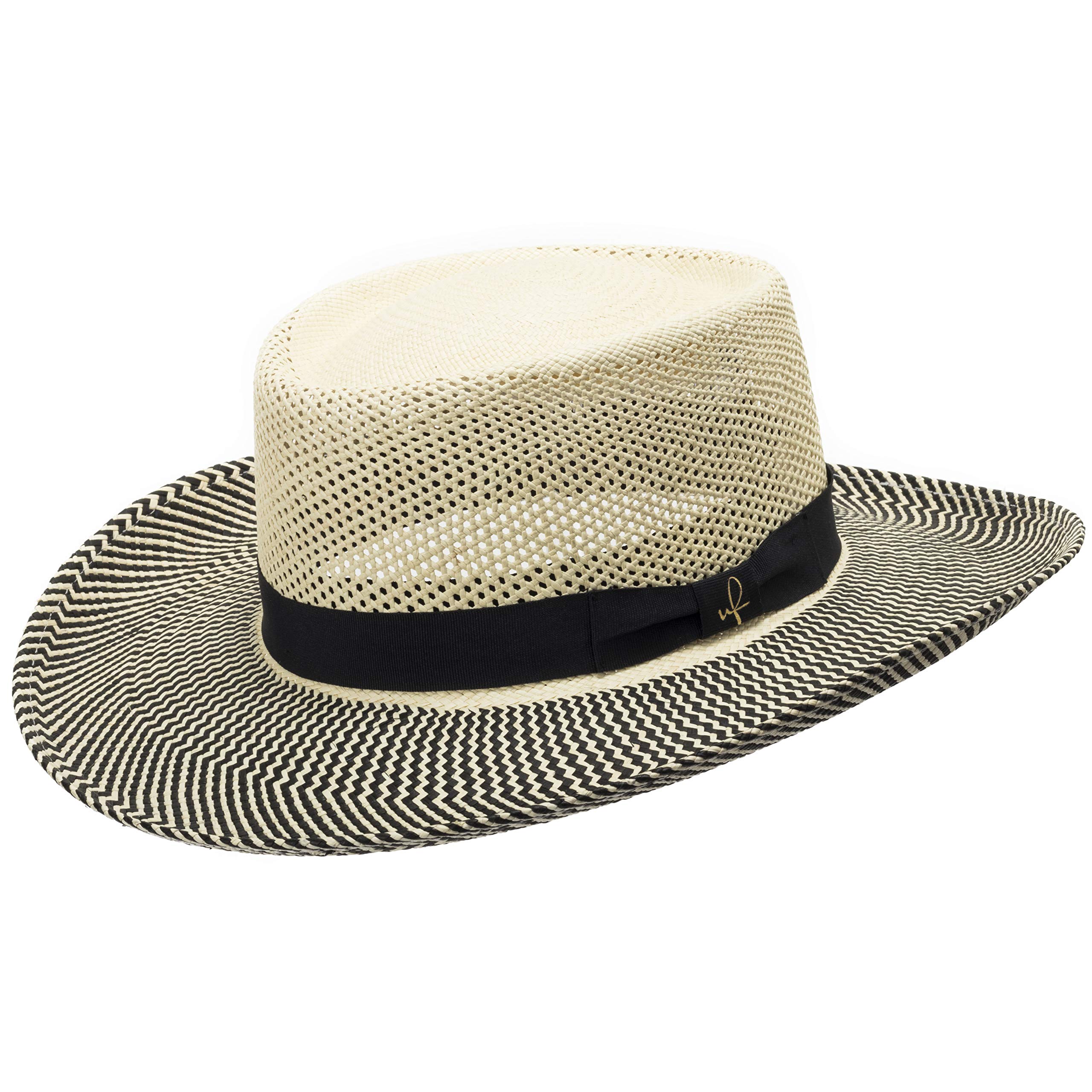 Oakmont Gambler Vented Straw Panama Hat for Men & Women - Breathable Summer Sun Hat for Beach, Travel & Outdoor Activities