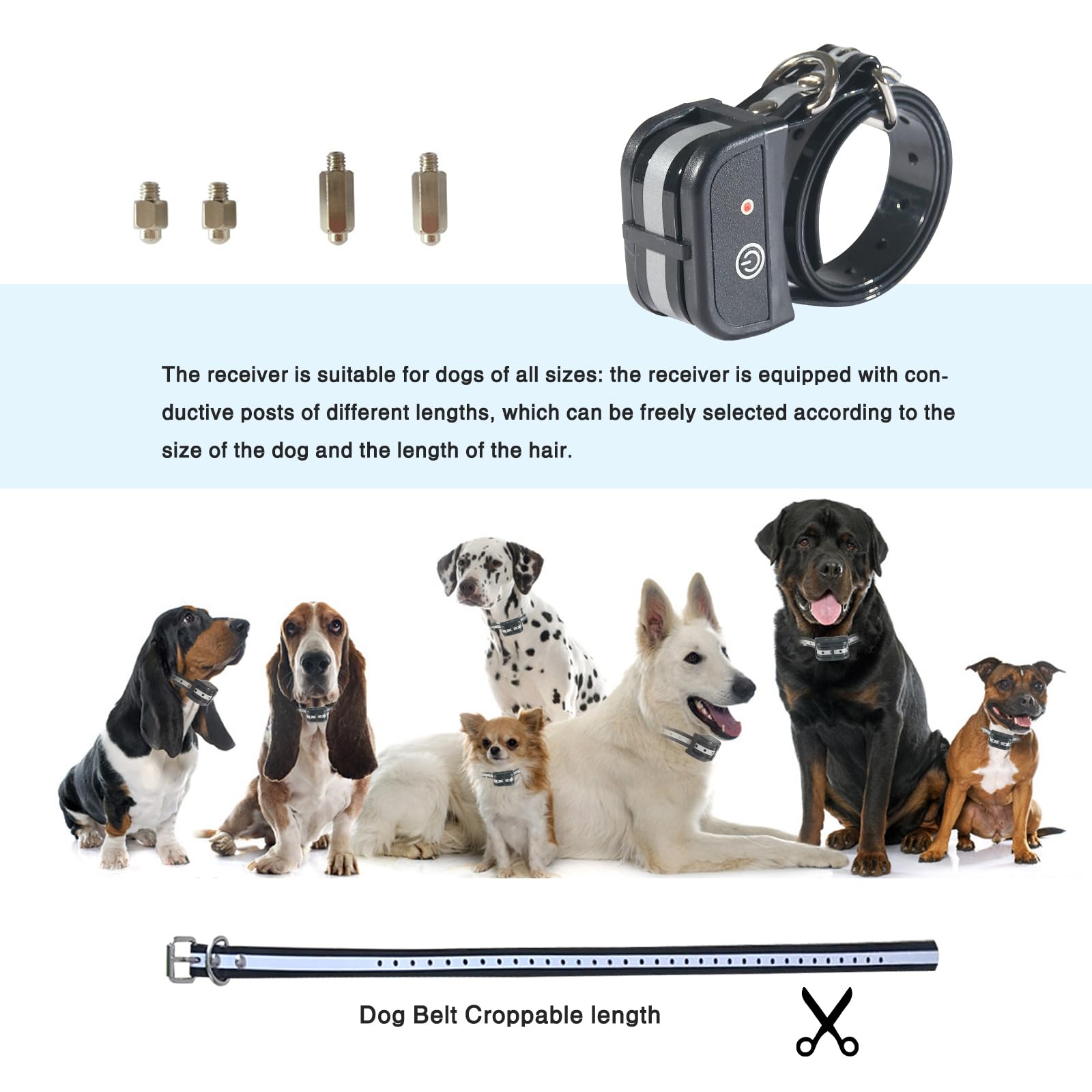 2025 Upgraded Wireless Dog Fence System - Adjustable Control Range, Safe & Harmless Electric Pet Boundary with Waterproof Rechargeable Collar Receiver for Small/Medium/Large Dogs - Perfect for Backyard, Garden & Outdoor Training