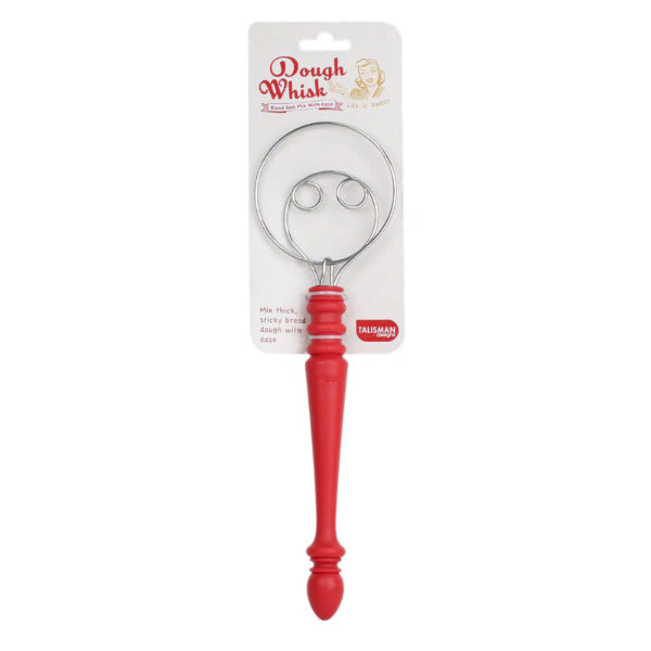 Premium Stainless Steel Dough Whisk - Heavy Duty Bread & Pastry Mixing Tool for Baking - Ideal for Homemade Pizza, Sourdough, Cookies & Cake Batter