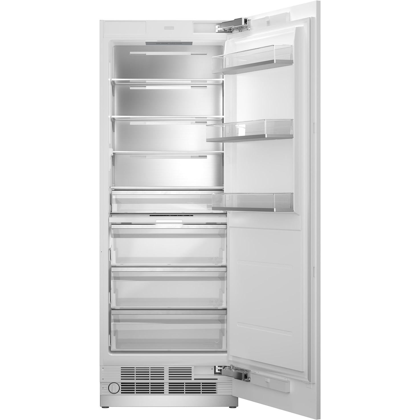 Bertazzoni REF30RCBPNV 30-Inch Built-In All Refrigerator - 16.7 cu. ft. Capacity, Energy Efficient LED Lighting - Perfect for Modern Kitchens & Open-Concept Homes