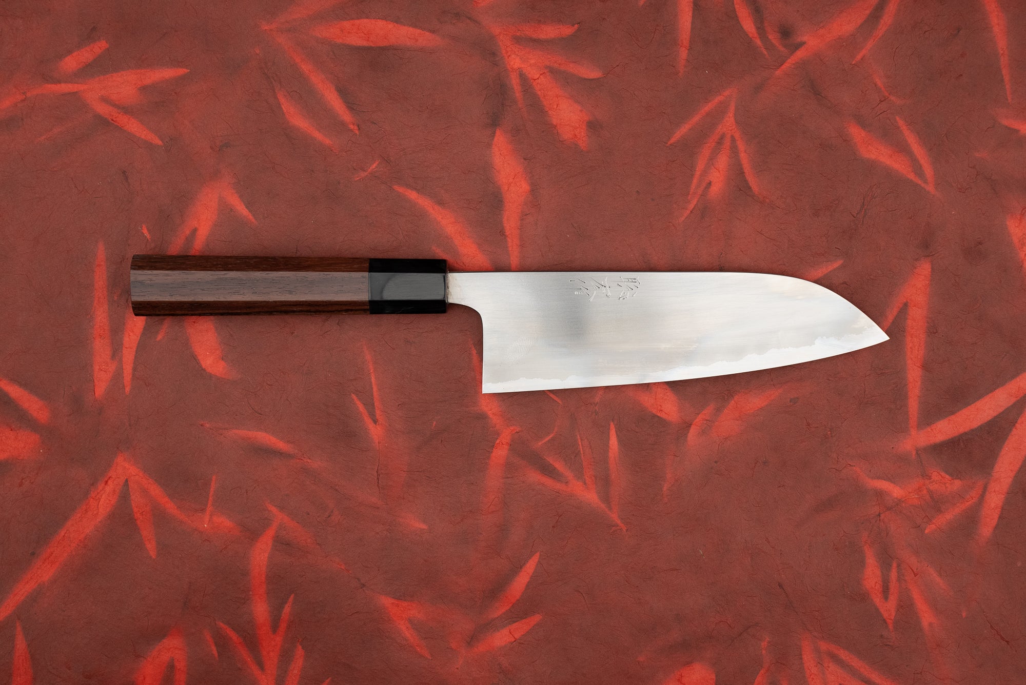 Premium Toshihiro Wakui Shirogami Stainless Steel Migaki Santoku Knife 165mm - Japanese Chef Knife for Slicing, Dicing & Chopping Vegetables, Meat & Fish - Ideal for Home Cooks & Professional Chefs