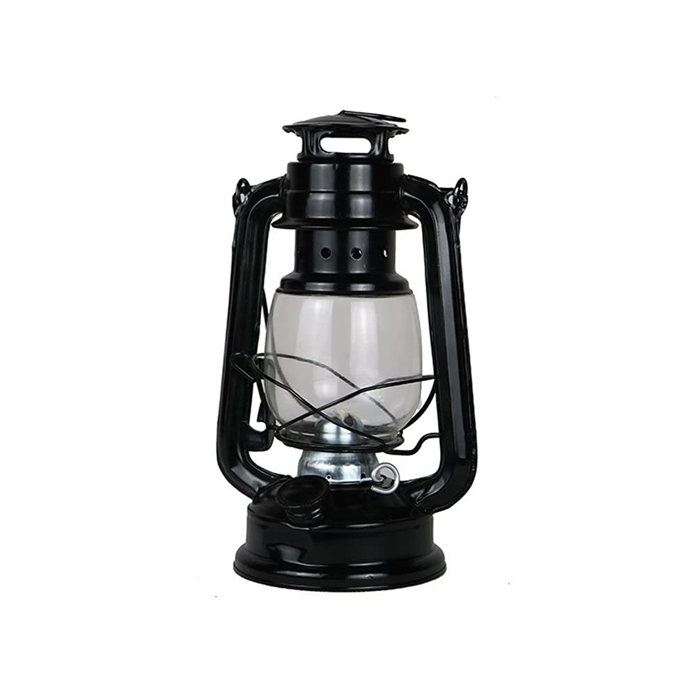 Vintage Iron Kerosene Lamp - Portable Oil Burning Lantern for Outdoor Camping, Emergency Lighting & Home Decor | MALCXK Classic Design