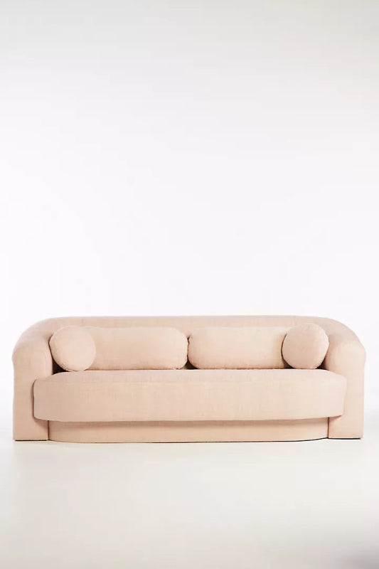 Handmade Designer Wooden Gwen Sofa - Modern Farmhouse Living Room Furniture for Cozy Home Decor & Relaxation