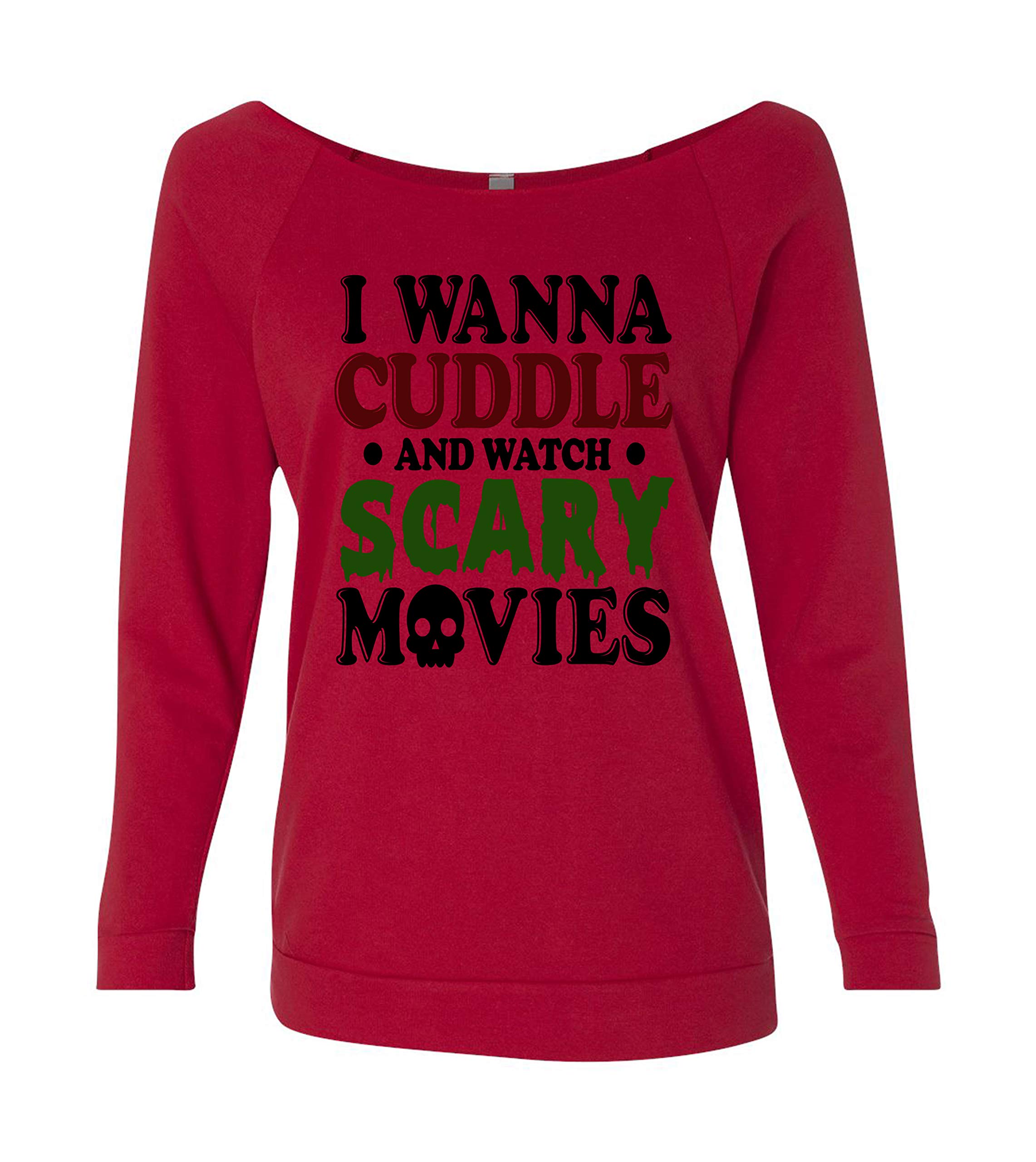 Women's Fall Sweatshirts - Cozy Fleece Pullover for Cuddling & Movie Nights - Halloween Graphic Tee Shirt - Perfect for Autumn Evenings, Pumpkin Patch Visits & Scary Movie Marathons