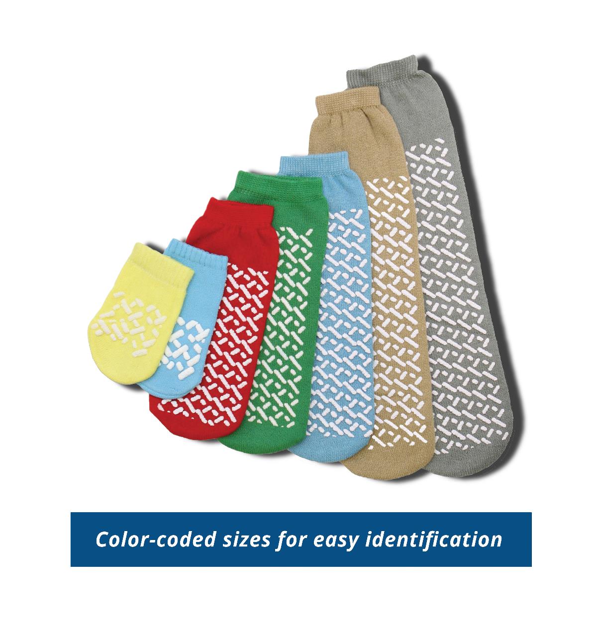 Medline Single Tread Terry Patient Slippers - Non-Slip Hospital Slippers for Men & Women - Comfortable Post-Surgery Footwear for Recovery & Home Use