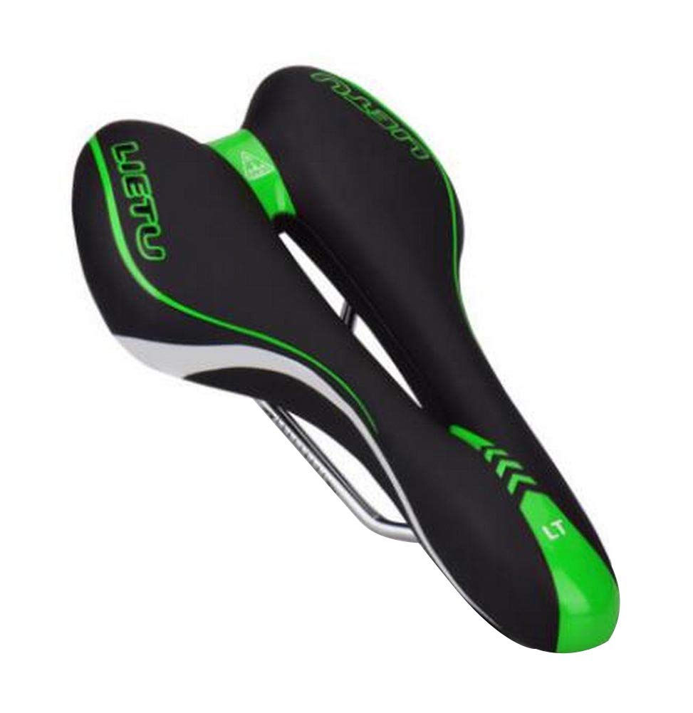 24Station Soft Breathable Bike Saddle - Shock-Absorbing Comfort Bike Seat for Men & Women - Perfect for Road Bikes, Mountain Bikes & Indoor Cycling