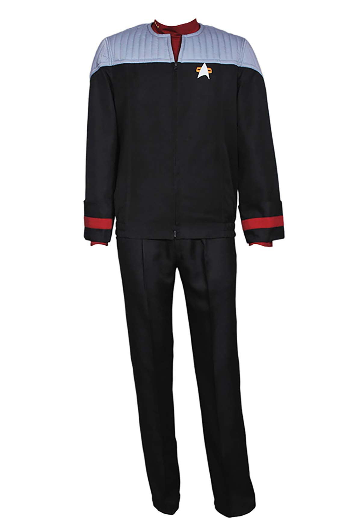 Star Nemesis Voyager Sisko Cosplay Costume Black - Premium Quality Cosplay Outfit for Anime & Comic Conventions, Halloween Parties, and Themed Events