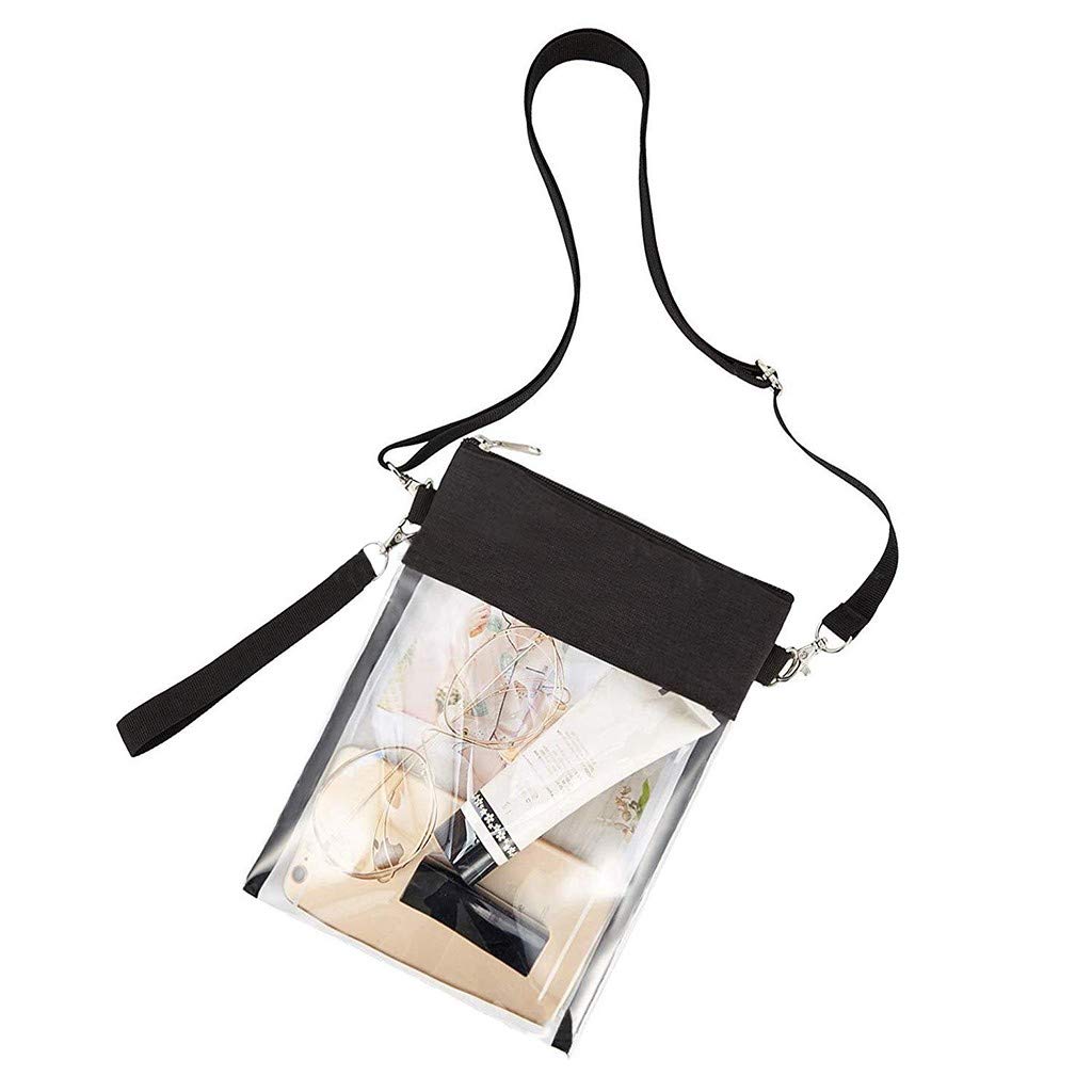 Clear Women's Crossbody Tote Purse - Transparent Shoulder Bag for Daily Use & Travel