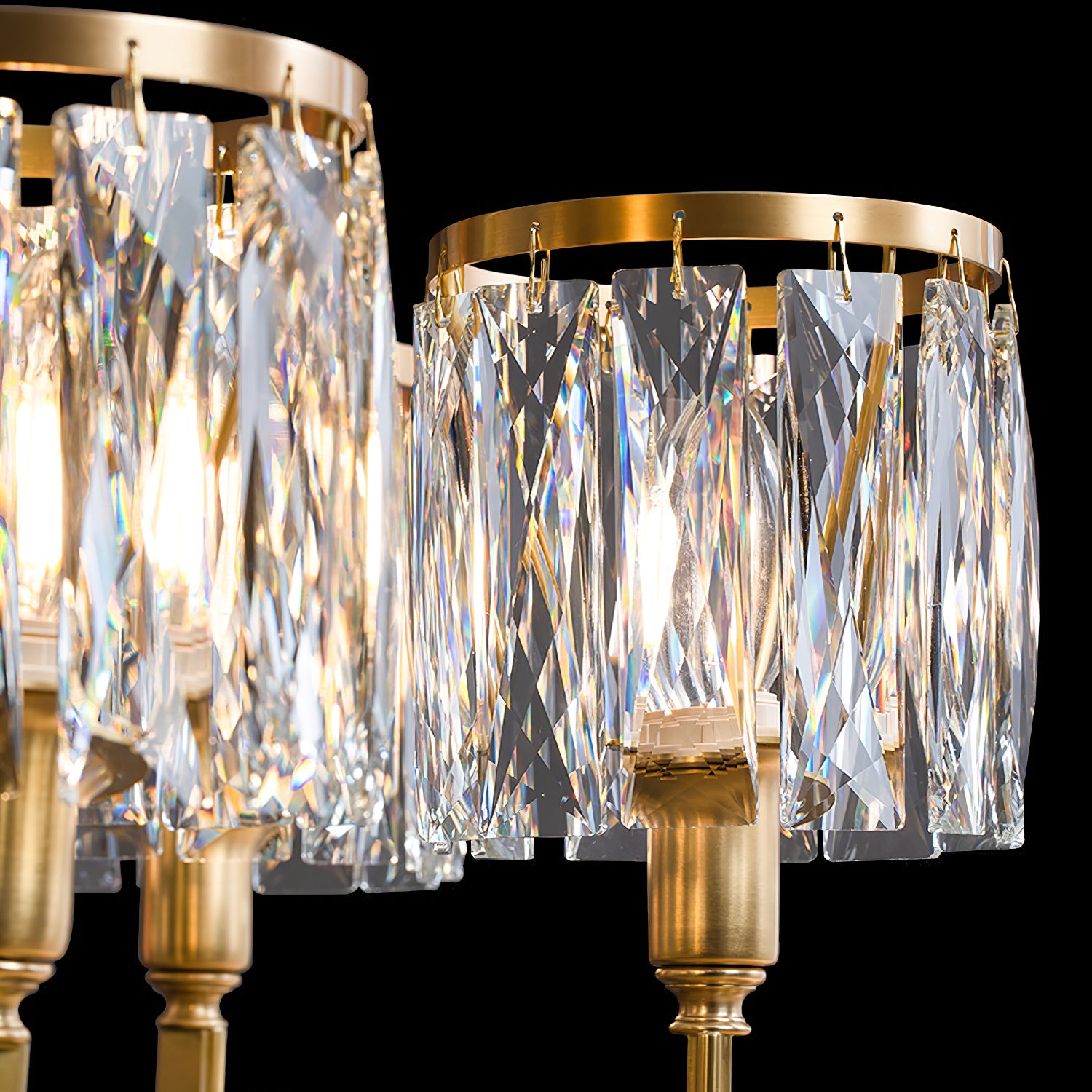 Crystal Prism Chandelier - Elegant Ceiling Light Fixture for Dining Room, Bedroom & Living Room Decor | Modern Home Lighting Solution