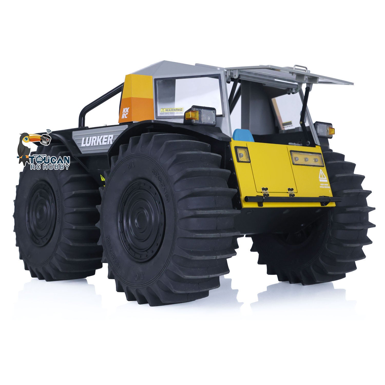 1/10 Scale All-Terrain RC Off-Road Vehicle - Amphibious Climbing Car Kit/RTR with Painted Body, LED Lights & Sound System - Perfect for Outdoor Adventures, Racing & Water Play