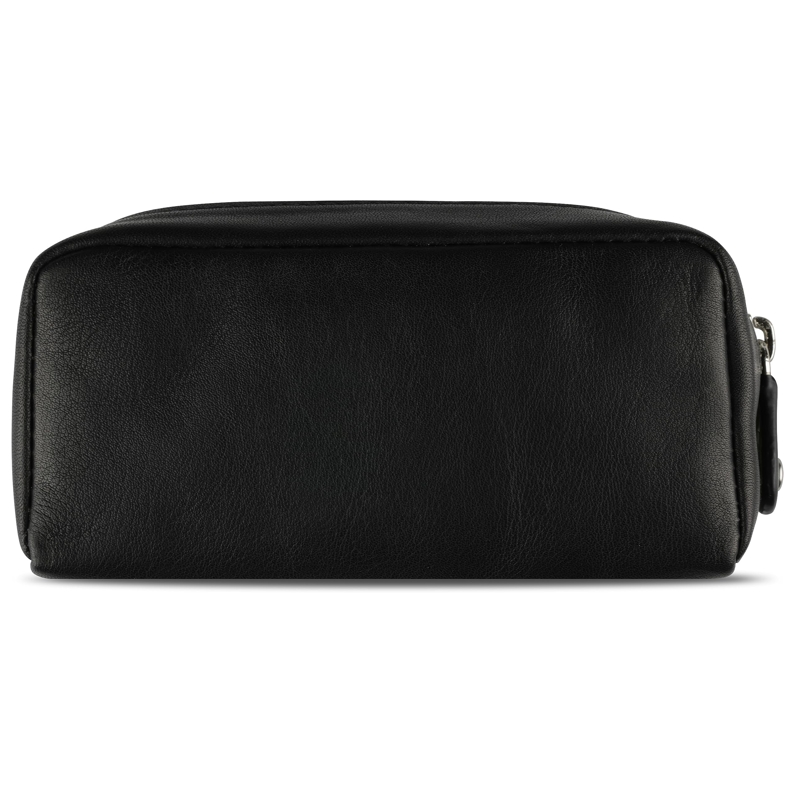 Bugatti Simbiosi Genuine Leather Key Wallet (11.5cm) - Premium Black Organizer for Keys & Cards | Perfect for Travel, Office & Everyday Use