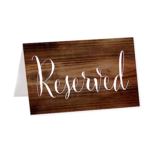 Reserved Rustic Wood