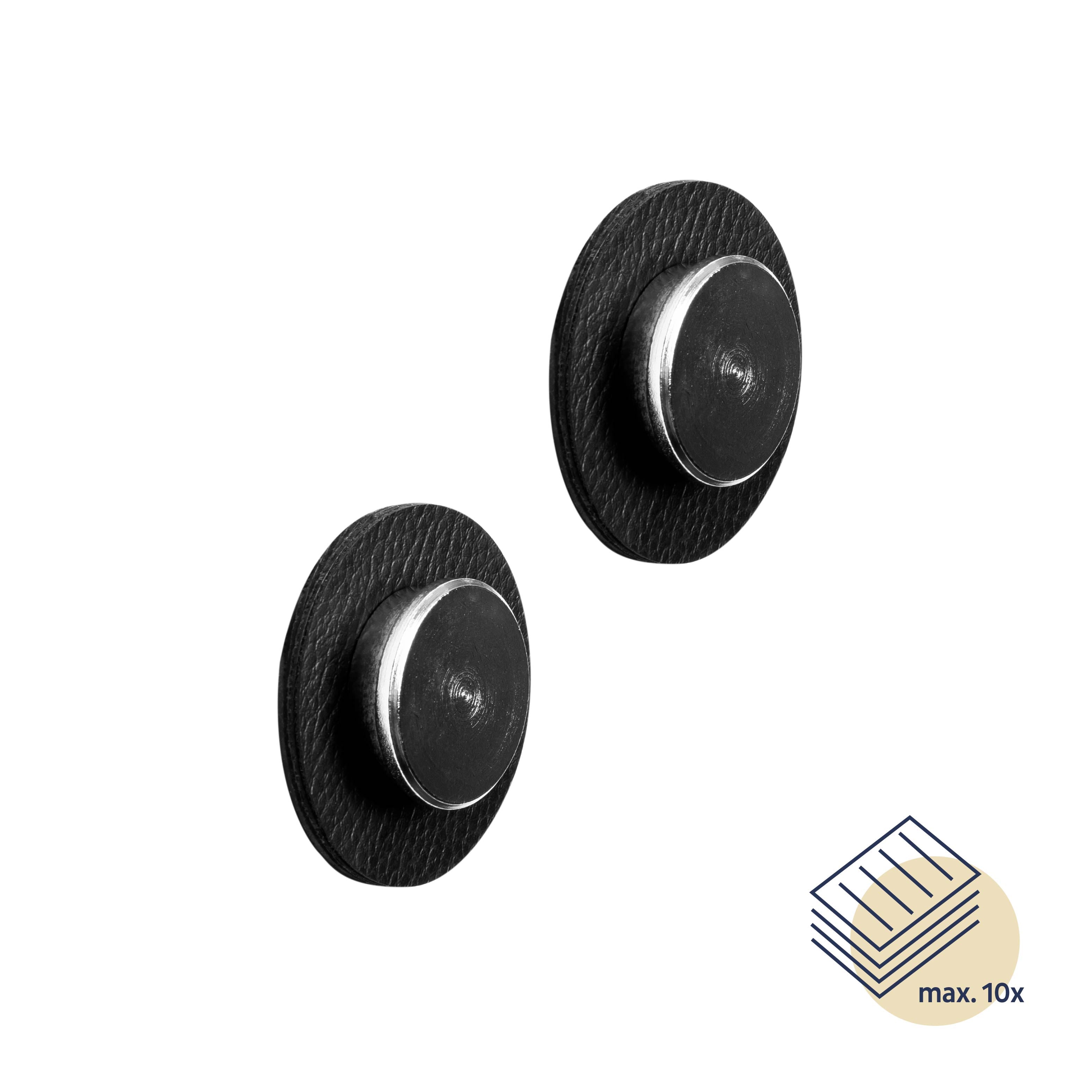 SMART Magnetic Pins with Pads - Black - Perfect for Office Whiteboards, School Projects, and Home Organization
