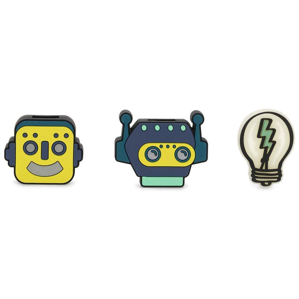 Kipling BTS PULLERS MIX - Reflective Robot Character Zipper Pull Covers for Backpacks & Bags | Fun Accessories for K-Pop Fans, School Supplies & Travel Gear