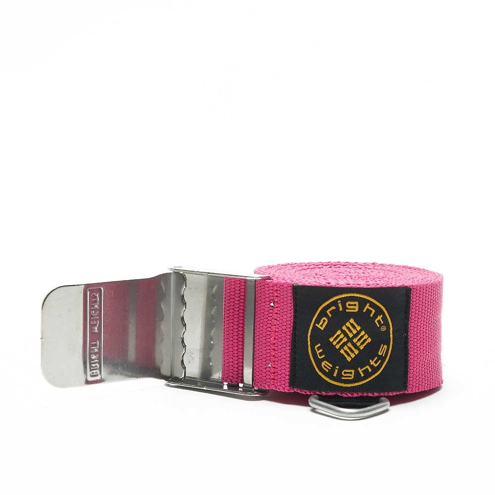 Bright Weights Waist Belt & Buckle for Weight Training, Gym Workouts, and Fitness Exercises - Adjustable Strength Training Belt for Men & Women