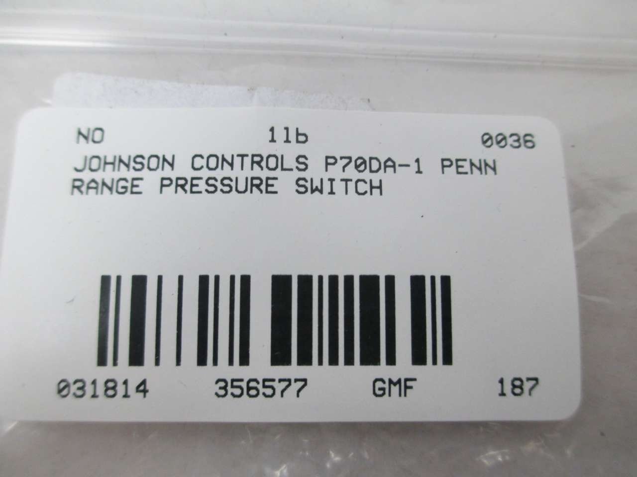 Johnson Controls P70DA-1 Pressure Switch 50-500PSI Replacement Part D356577 - HVAC Systems, Industrial Machinery & Water Pumps