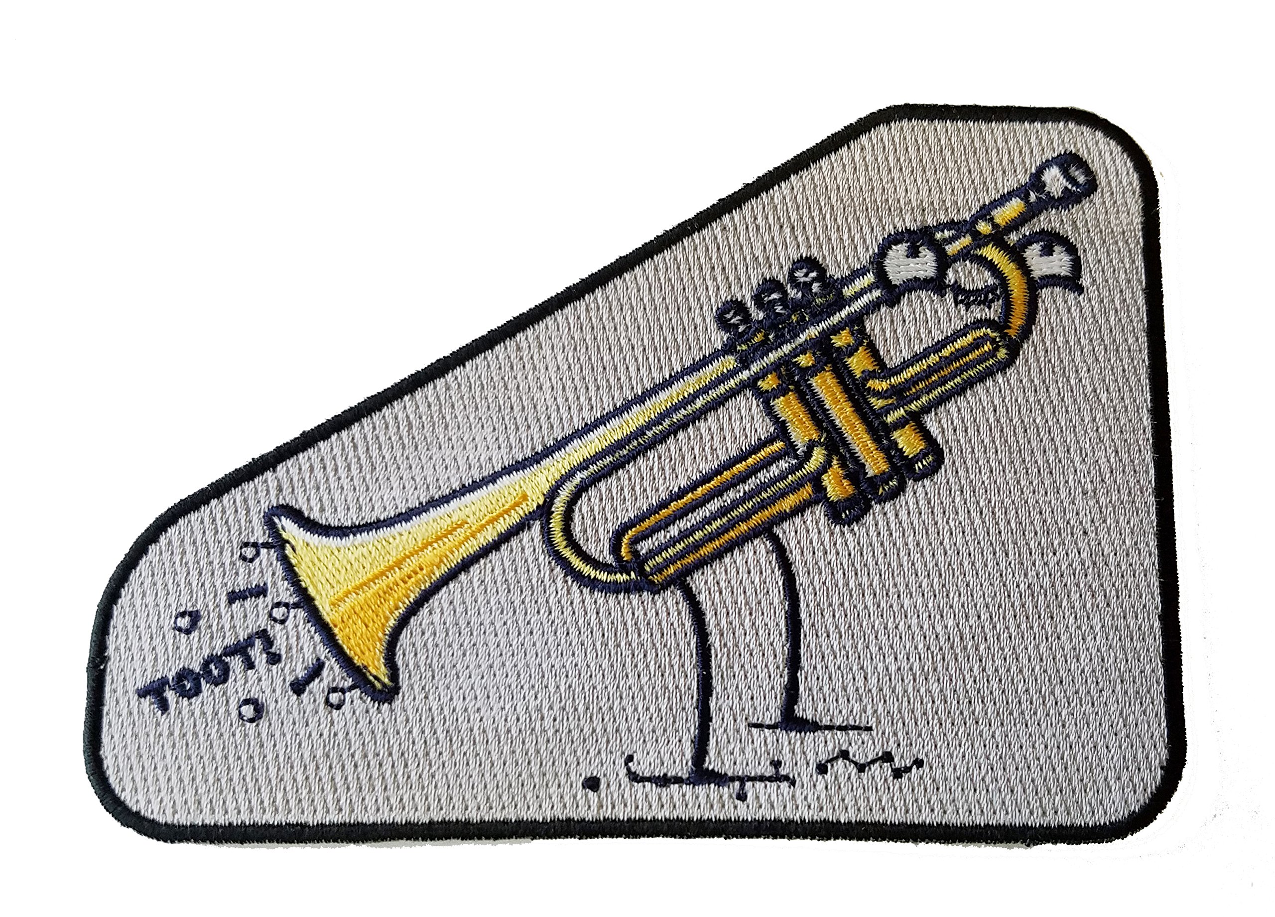 Funny Trumpet Fart Sound Horn - Novelty Iron On Patch Applique for DIY Clothing, Costumes, and Prank Gifts - Perfect for Parties, Halloween, and Practical Jokes