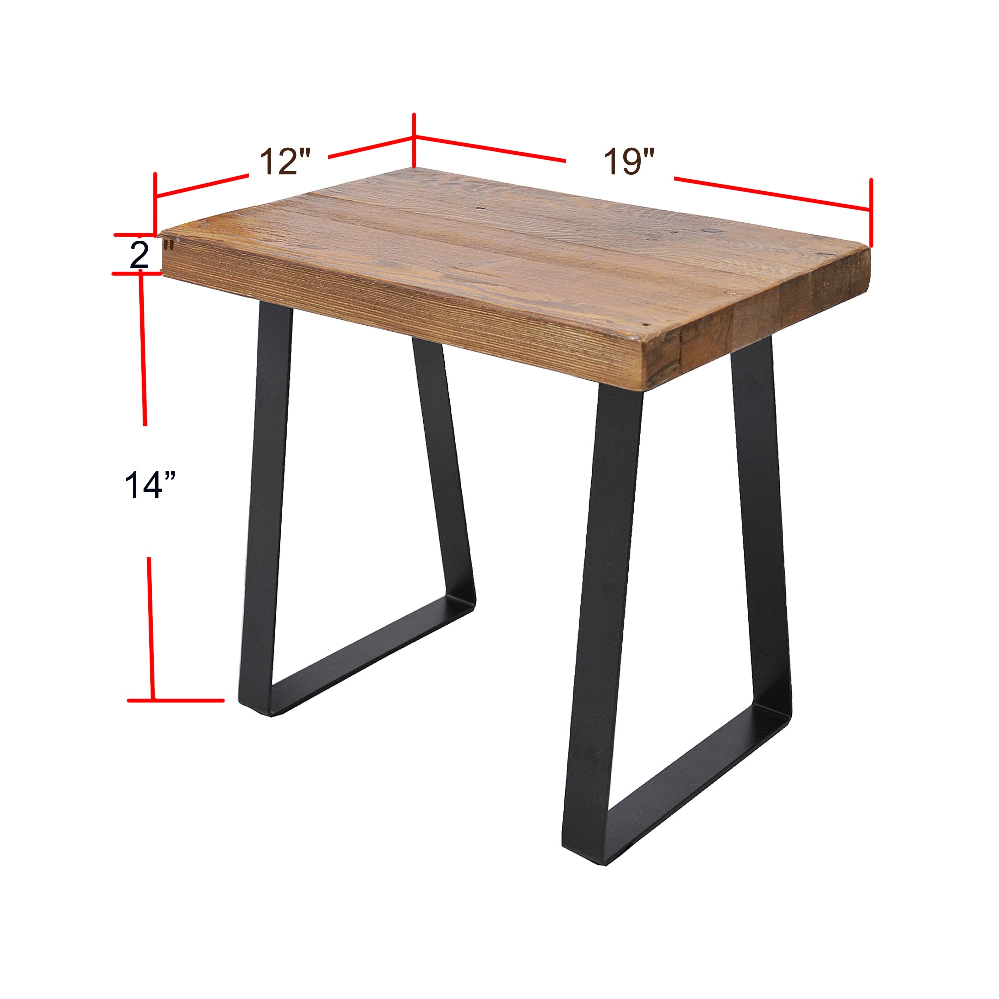 Reclaimed Pine Wood Bench - 19