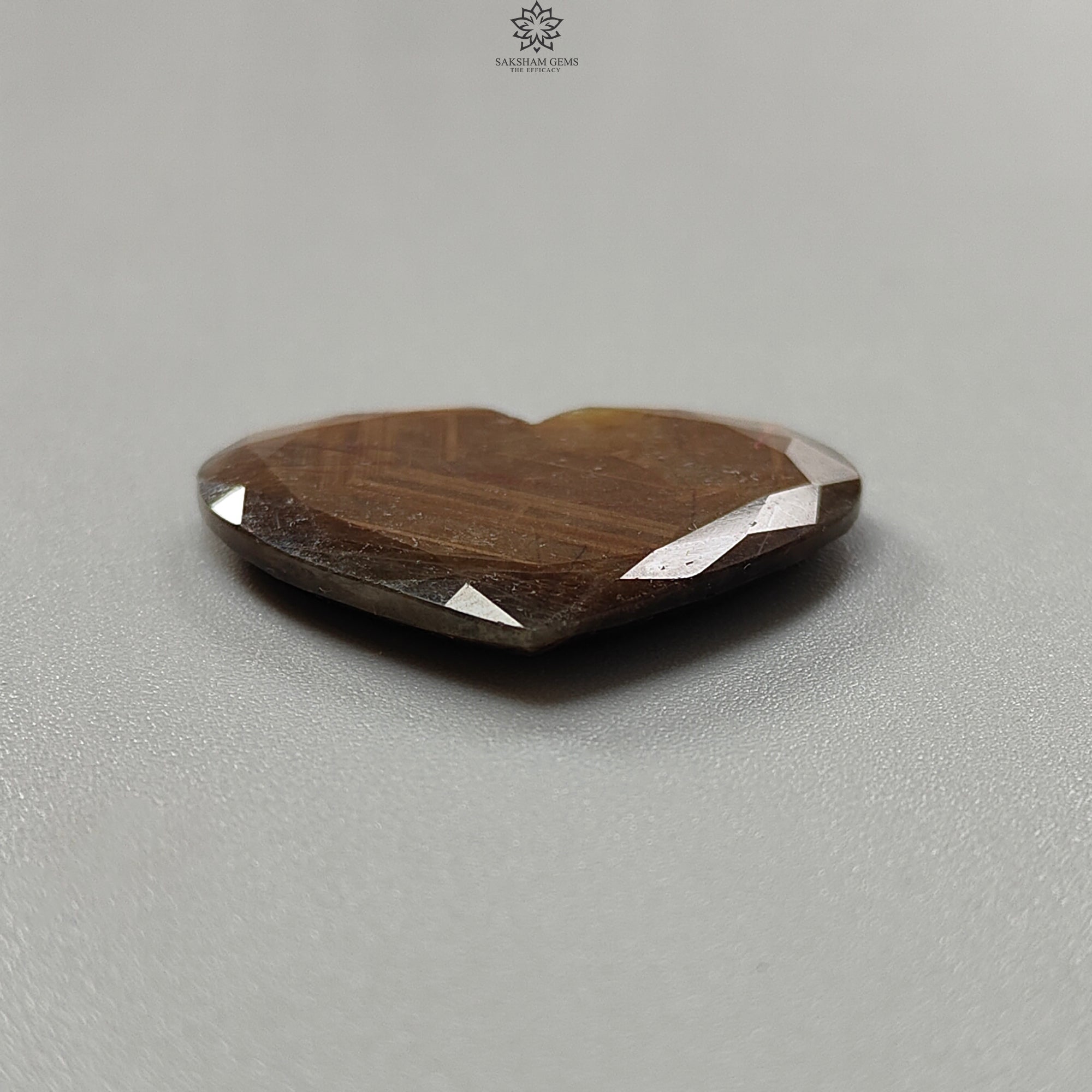 Natural Untreated Golden Brown Chocolate Sapphire Gemstone - Faceted Heart Cut for Jewelry Making (Engagement Rings, Pendants & Earrings)