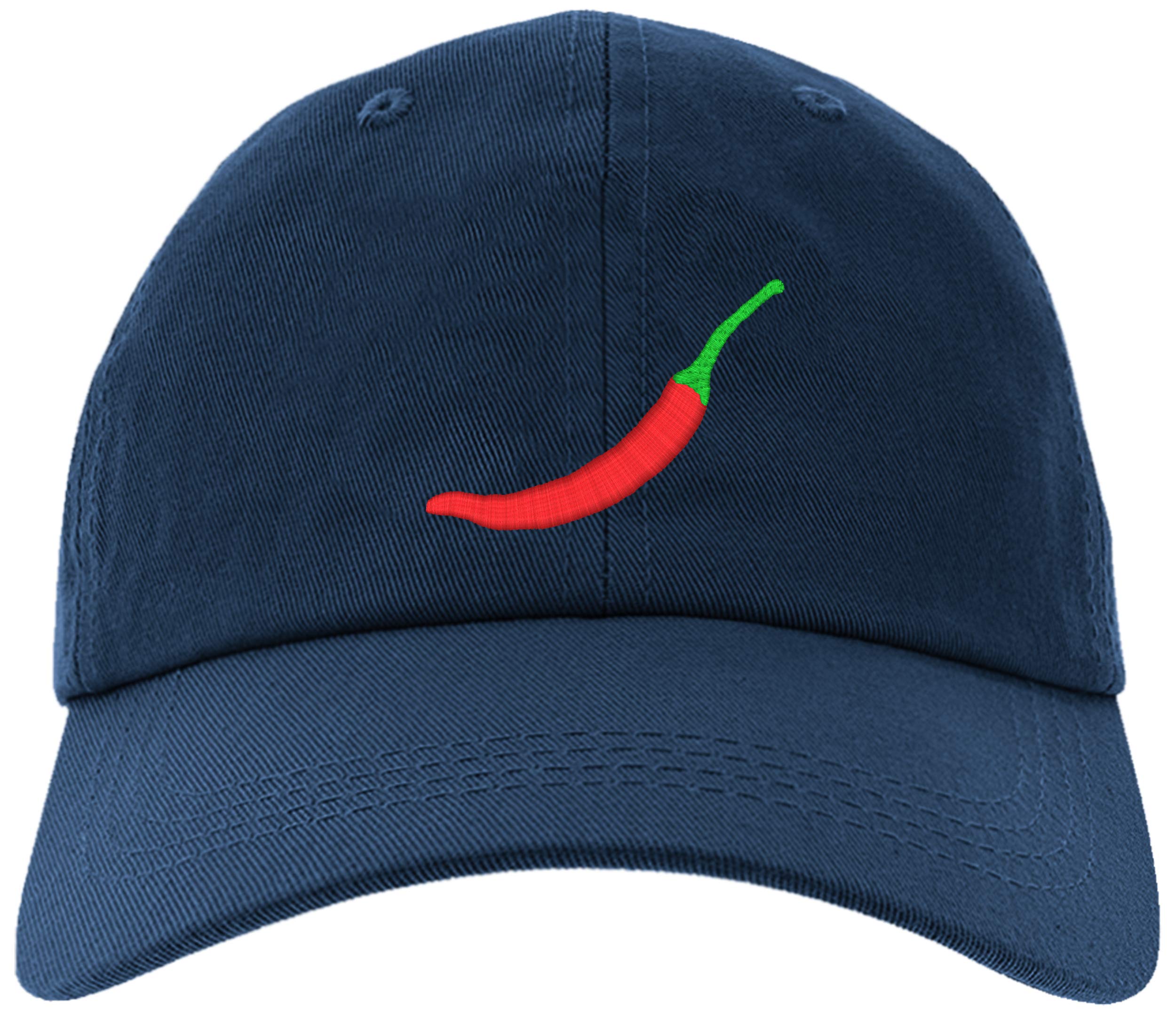 Embroidered Red Chili Hot Pepper Baseball Cap for Men & Women - Adjustable Snapback Hat for Outdoor, Sports, and Casual Wear