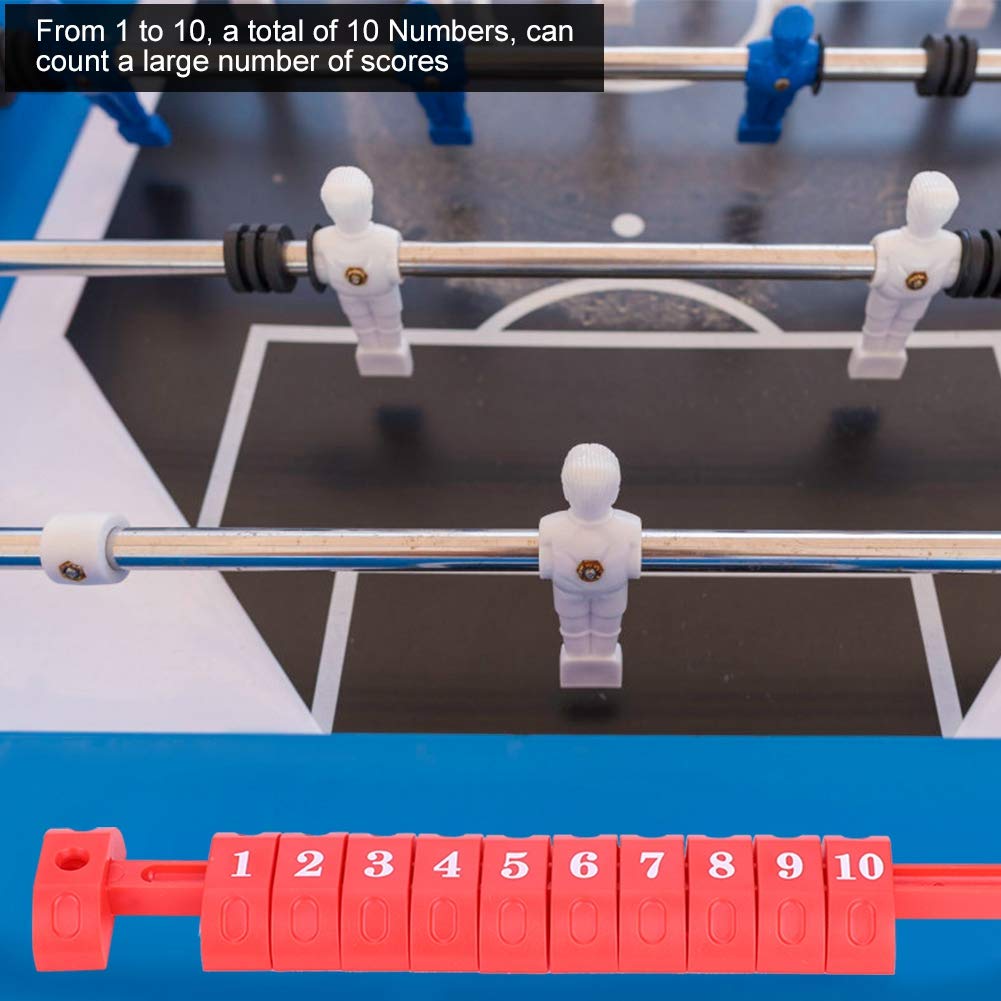2Pcs Foosball Table Score Counter - Red & Blue Air Hockey Scoring Units for Table Football Games | Perfect for Home Game Rooms, Bars, and Arcades