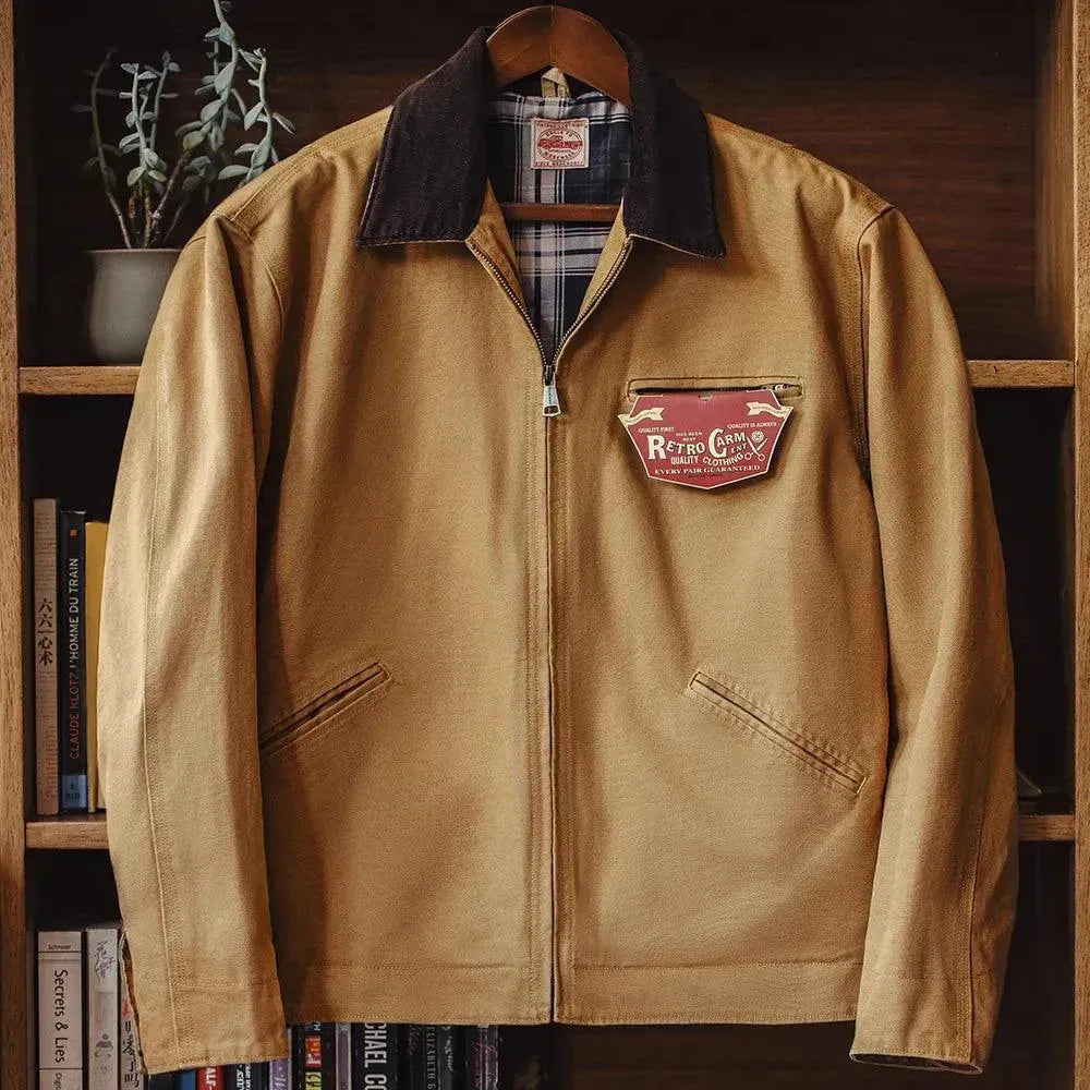 Men's Street Style Harrington Jacket - Lightweight Windbreaker for Casual Wear & Outdoor Activities | Urban Fashion, Spring & Fall Outerwear