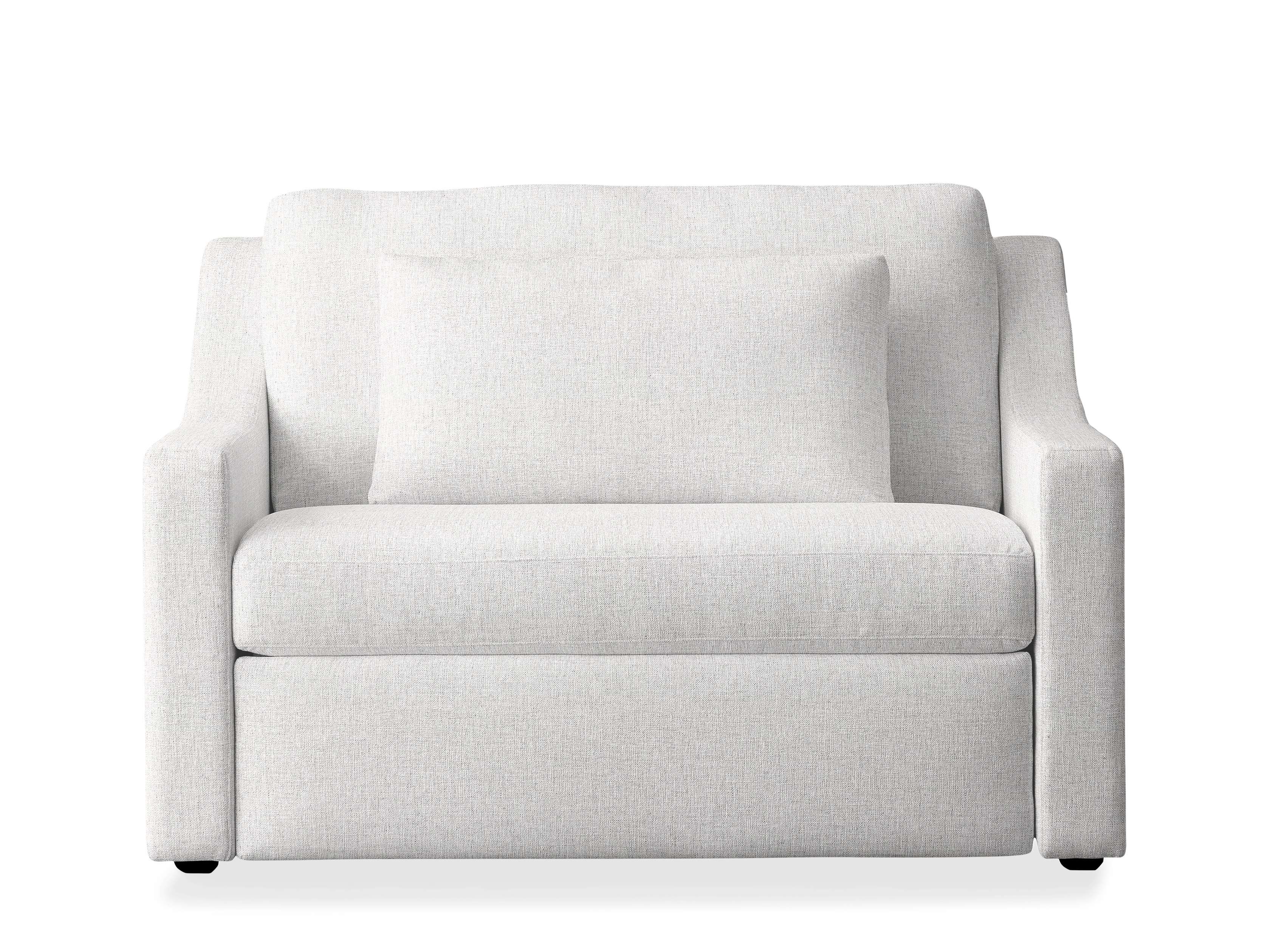 Ashby Luxury Twin Sleeper Chair - Convertible Sofa Bed for Small Spaces, Guest Room & Apartment Living | Comfortable Modern Design for Lounging, Napping & Overnight Guests