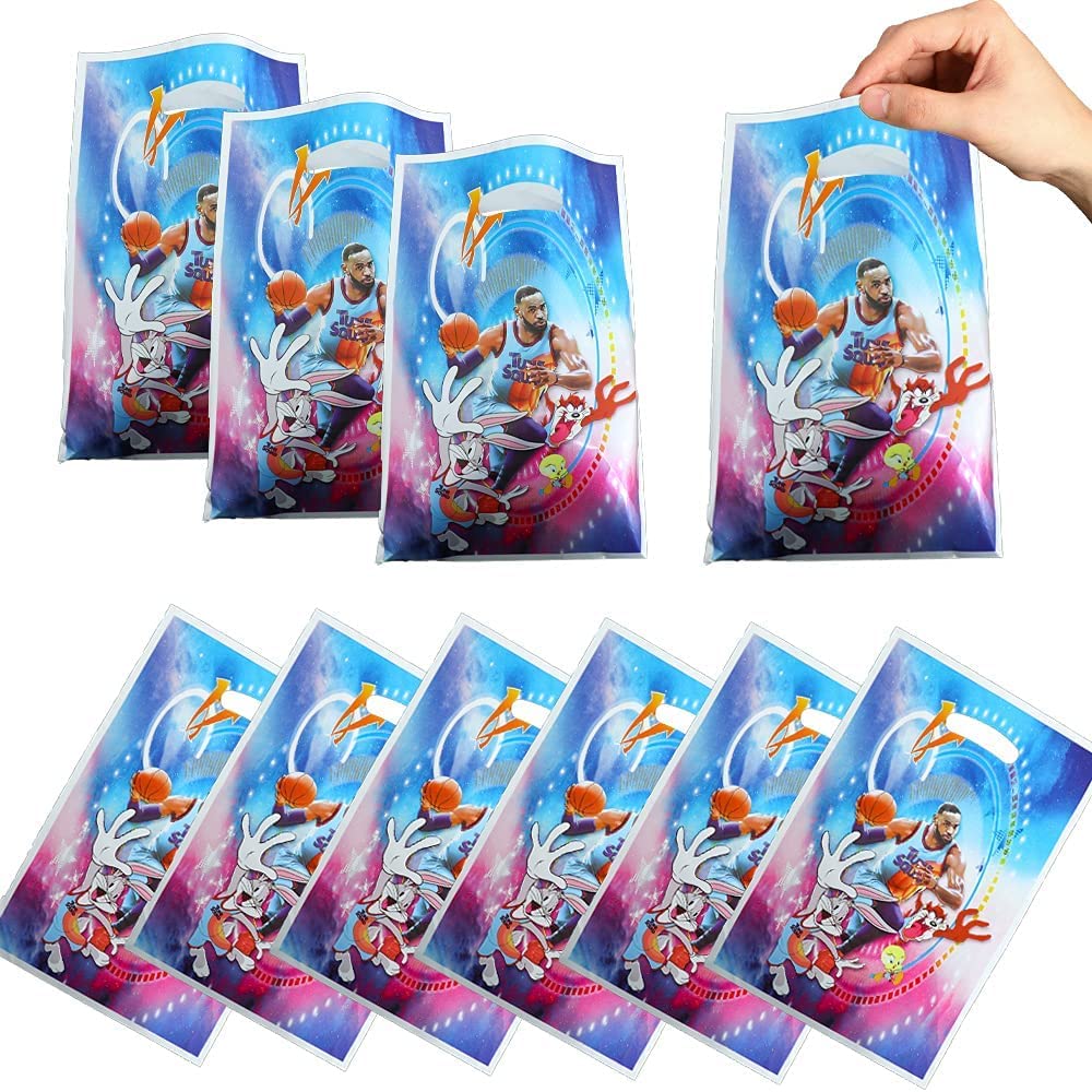 30Pcs Space Jam Themed Party Gift Bags & Candy Bags - Basketball Birthday Party Supplies for Kids - Perfect for Birthday Decorations, School Events & Themed Celebrations