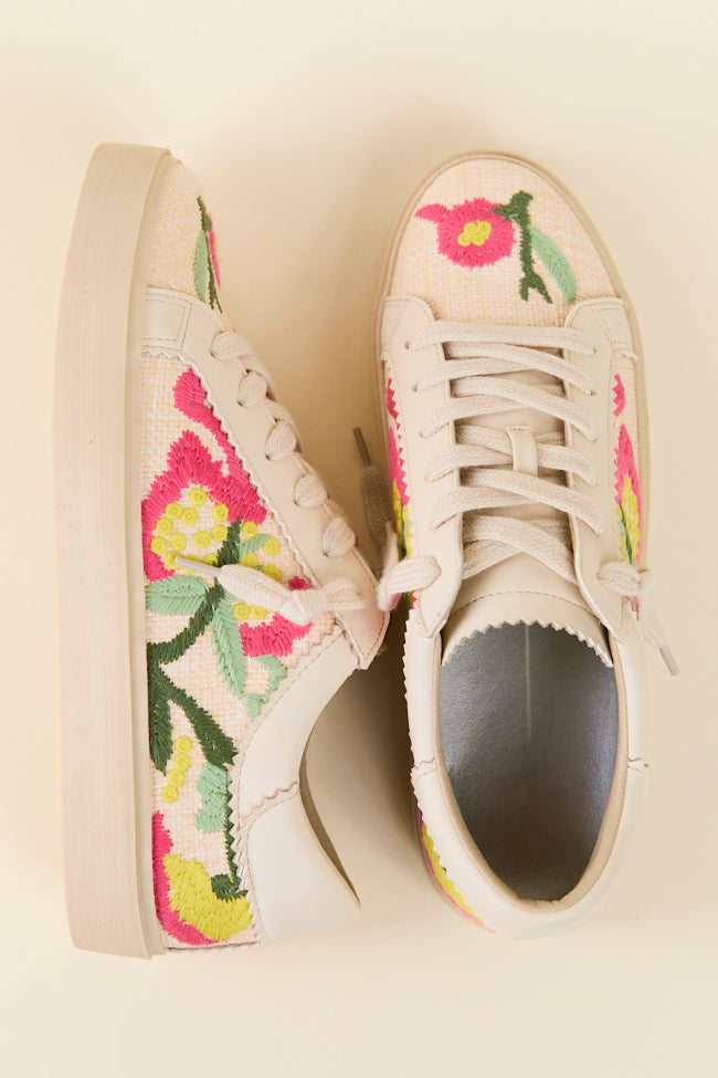Gaby Women's Multi Floral Fashion Sneakers - Comfortable Casual Walking Shoes for Women, Perfect for Daily Wear, Gym, Travel & Outdoor Activities