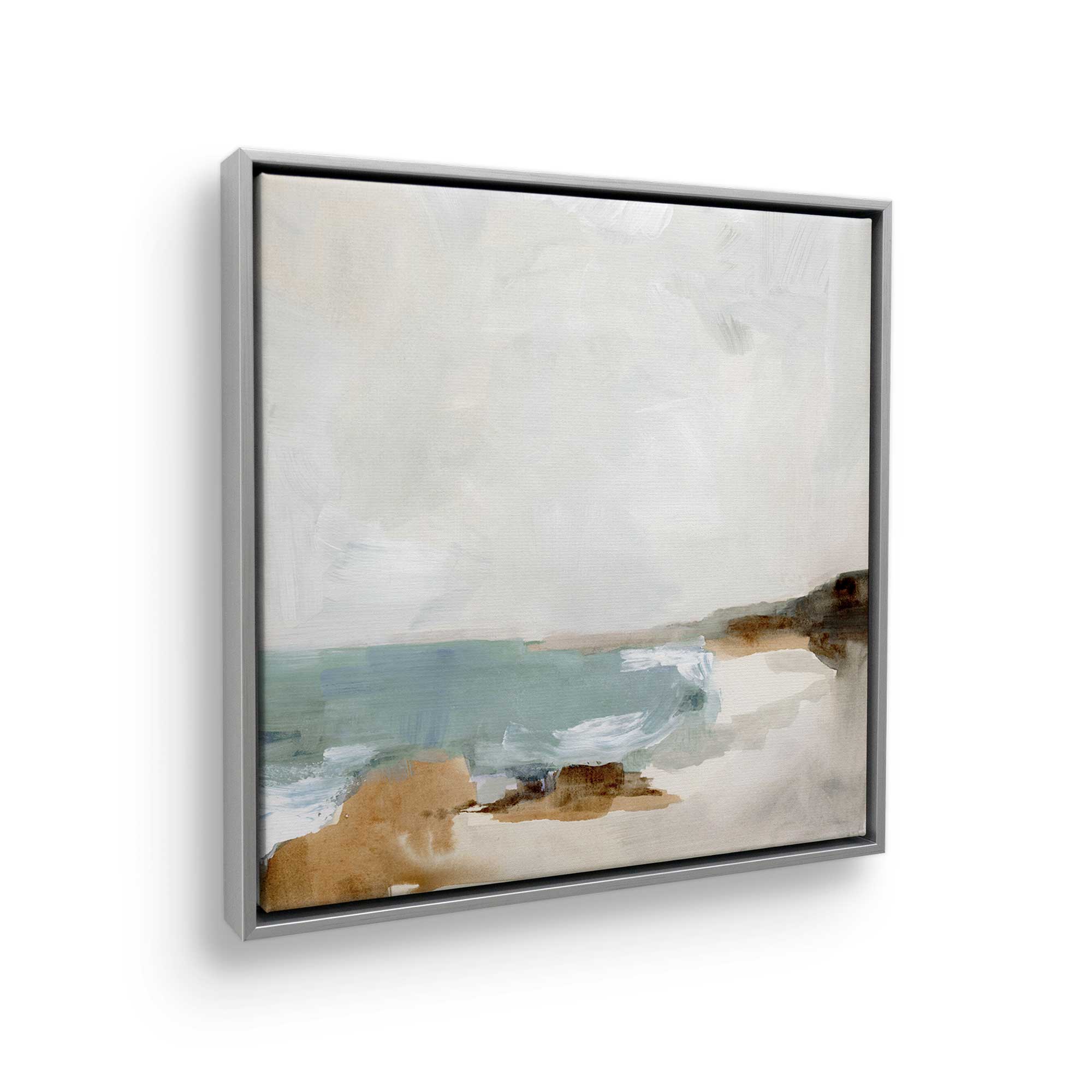 Gentle Tides and Sky II - Ocean Wave Canvas Wall Art Print - Coastal Beach Decor for Living Room, Bedroom & Office