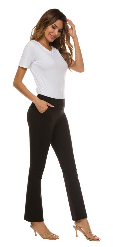 Women's Stretch Bootcut Dress Pants - Comfortable Office & Travel Wear