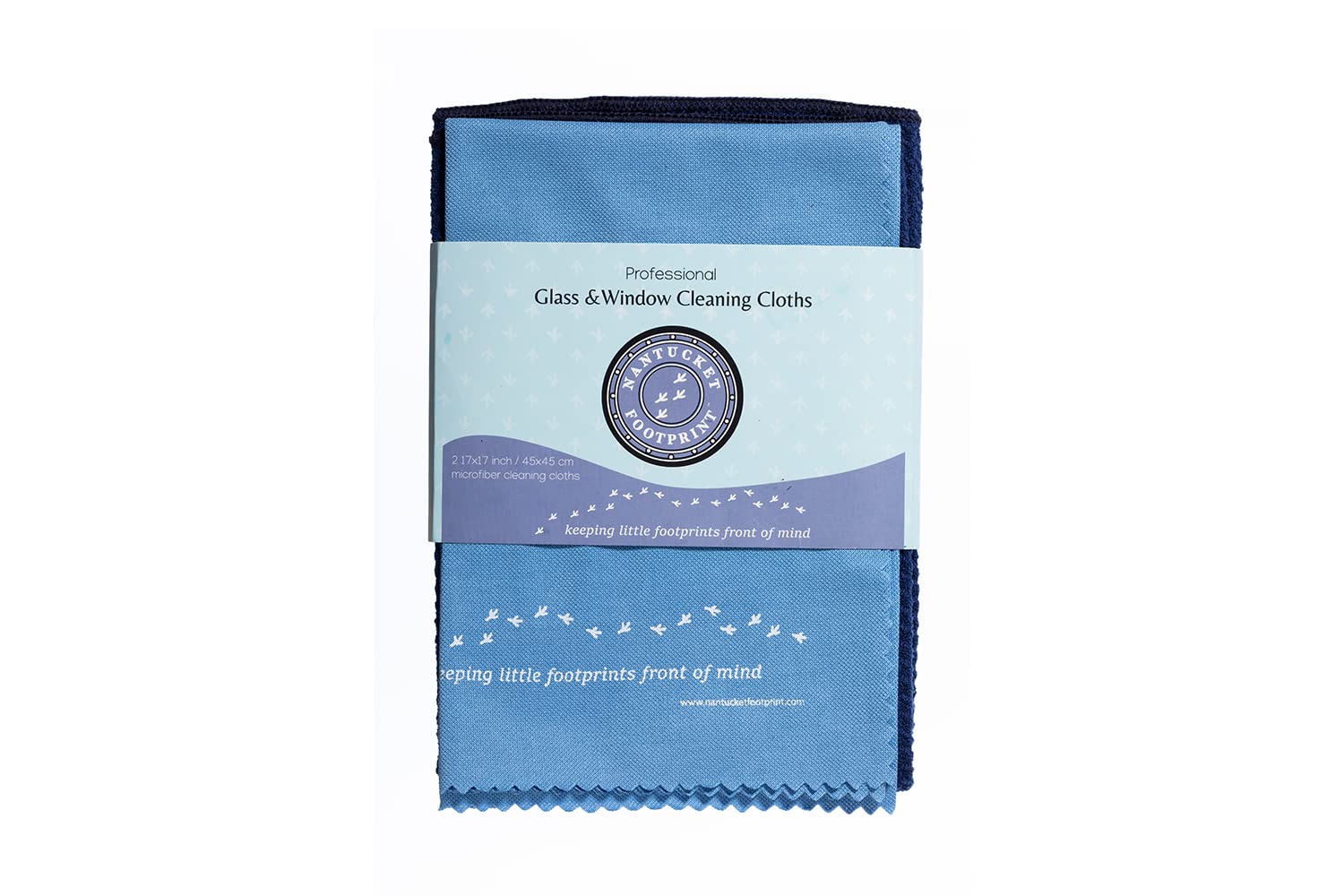 Premium Window Cleaner Kit - Streak-Free Microfiber Cloth for Windows, Glass, Mirrors & Car Windshield - Blue | Perfect for Home, Office & Auto Cleaning