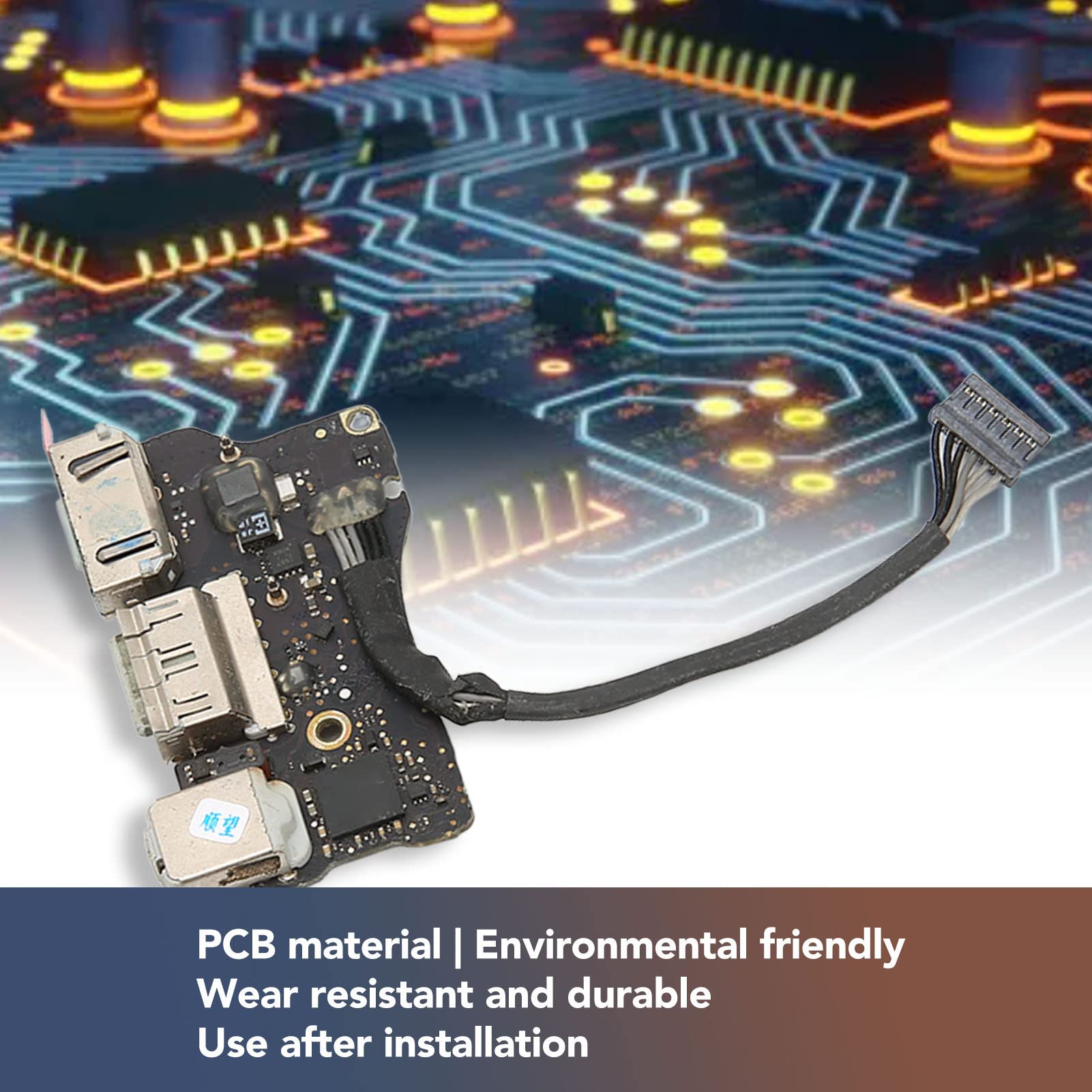 Original MacBook Air MD761 Power Supply Board Replacement for 2013-2015 Models - Includes USB Sound Card & DC-in Jack IO Board - Perfect for MacBook Air Repairs and Upgrades