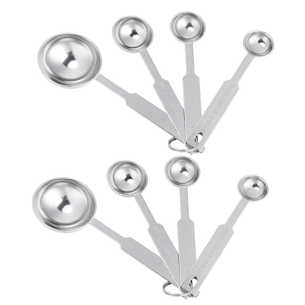2-Piece Measuring Scoop Set - Stainless Steel Kitchen & Baking Tools for Precise Measuring - Perfect for Flour, Sugar, Coffee & Spices