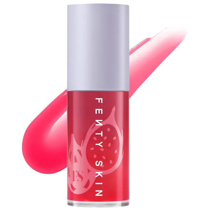 Fenty Beauty Treatz Hydrating & Strengthening Lip Oil - Moisturizing Gloss for Dry, Chapped Lips | Perfect for Daily Hydration & Nighttime Lip Care