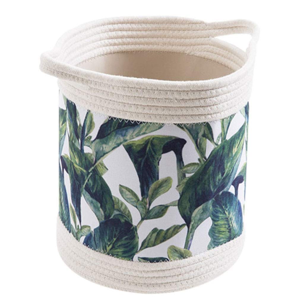 SFYSP Large Collapsible Canvas Storage Baskets with Handles - Foldable Home Organization Bins for Kids Toys, Baby Clothes & Nursery Essentials | Perfect for Playroom, Closet & Laundry Room Organization (Color: A)
