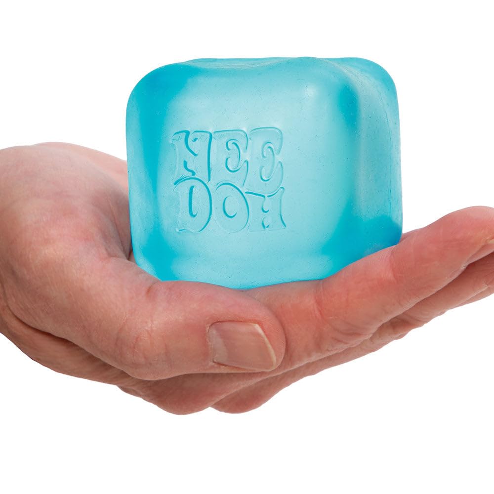 Schylling NeeDoh Nice Cube - Stress Relief & Sensory Fidget Toy for Kids & Adults - Super Solid Squishy 2.25