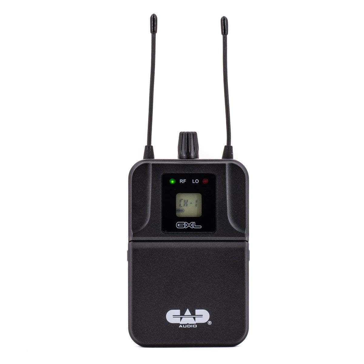 CAD Audio GXLIEM2 Frequency Agile Wireless In-Ear Monitor System - 2 Discrete Mixes with 2 MEB1 Earbuds & Bodypack Receivers - Rack Mount & Antenna Kit for Live Performances & Studio Recording