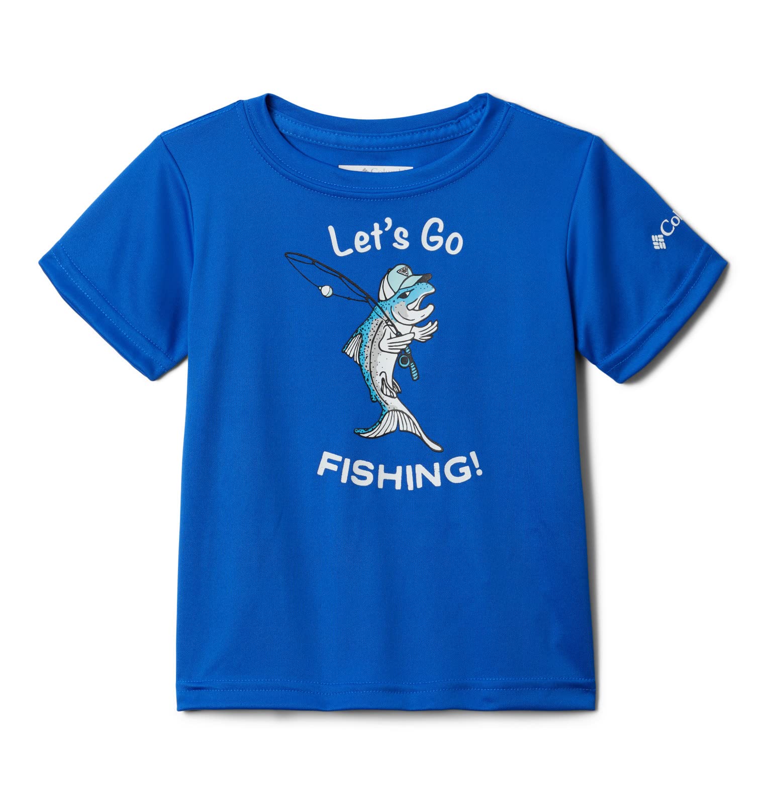 Columbia Boys' Terminal Tackle PFG Marlin America Short Sleeve Fishing Shirt - UPF 50 Sun Protection, Quick-Dry & Breathable for Outdoor Fishing, Boating, and Summer Adventures
