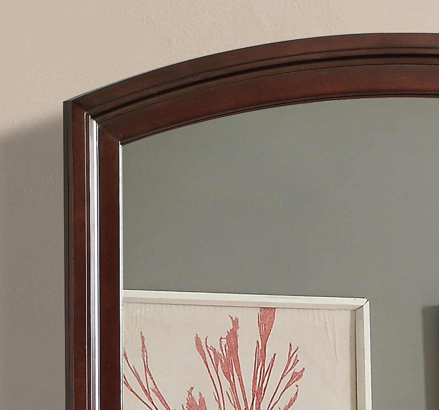 Ashford Modern Arch Framed Dresser Mirror PF-G9800-M - Elegant Full-Length Wall Mirror for Bedroom, Living Room & Entryway Decor
