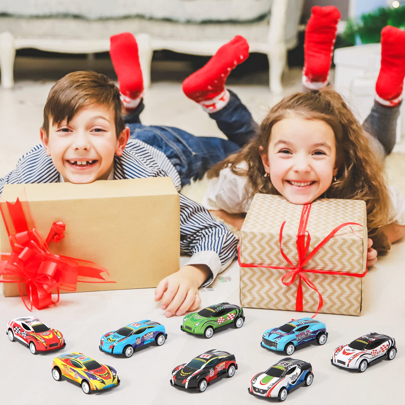 28 Pack Pull Back Cars for Kids - Mini Race Car Toys Bulk Set, Party Favors, Goodie Bag Stuffers & Pinata Fillers for Boys & Girls - Perfect for Birthday Parties, Classroom Rewards & Toddler Playtime