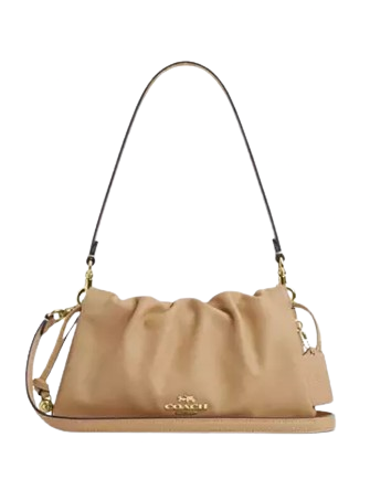 Coach Faye Shoulder Bag with Ruching - Stylish Leather Crossbody Purse for Women | Perfect for Work, Travel & Everyday Use