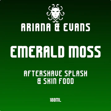 Ariana & Evans Emerald Moss Aftershave Splash for Men - Soothing Post-Shave Balm with Natural Ingredients - Perfect for Sensitive Skin & Daily Grooming Routine
